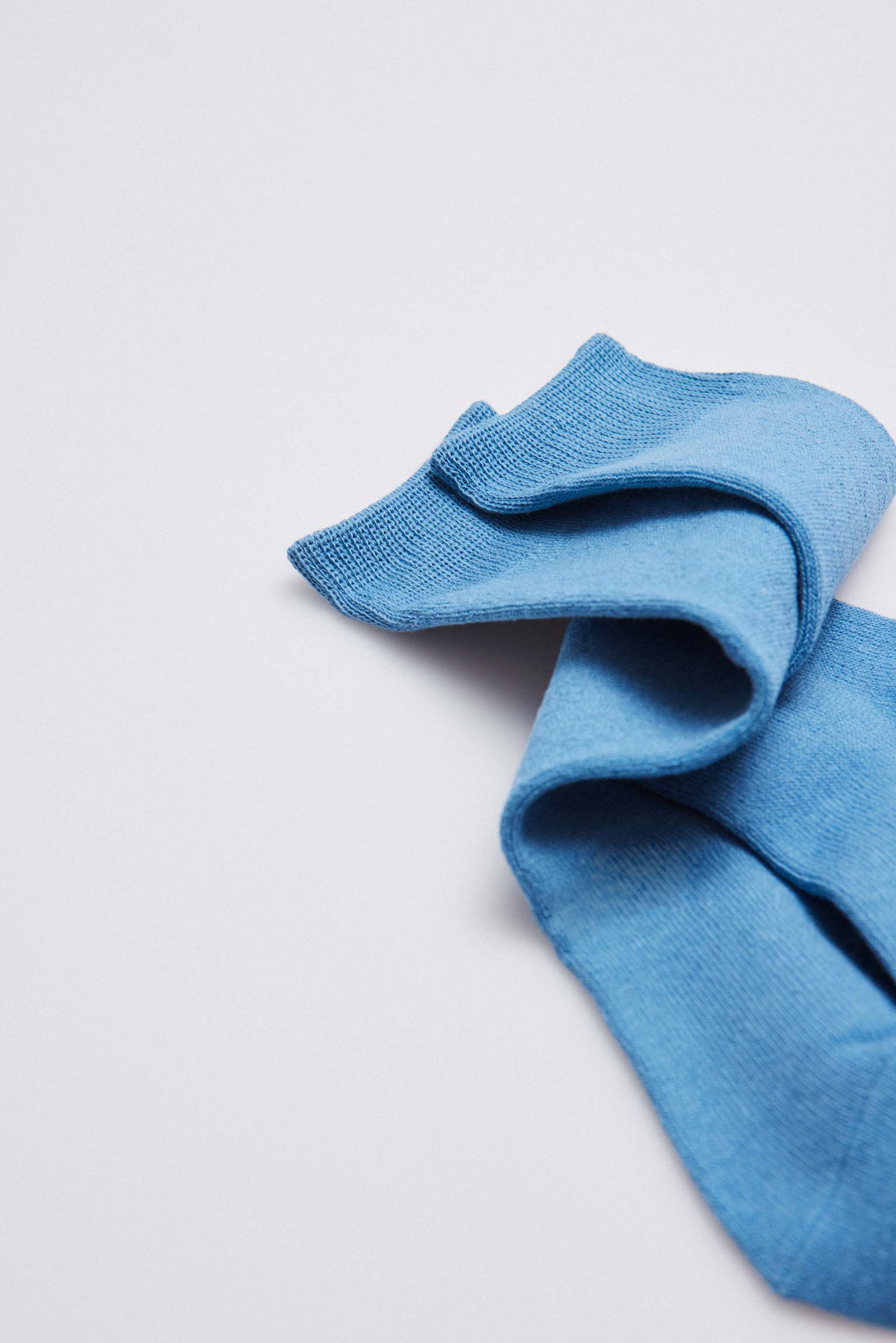 02815 2 calcetin infantil largo algodon - Azul