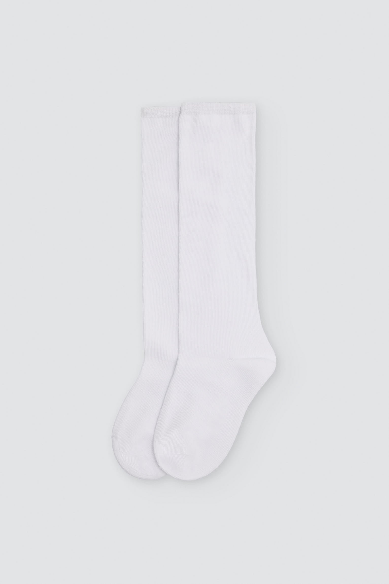 Chaussettes hautes enfant basiques blanches