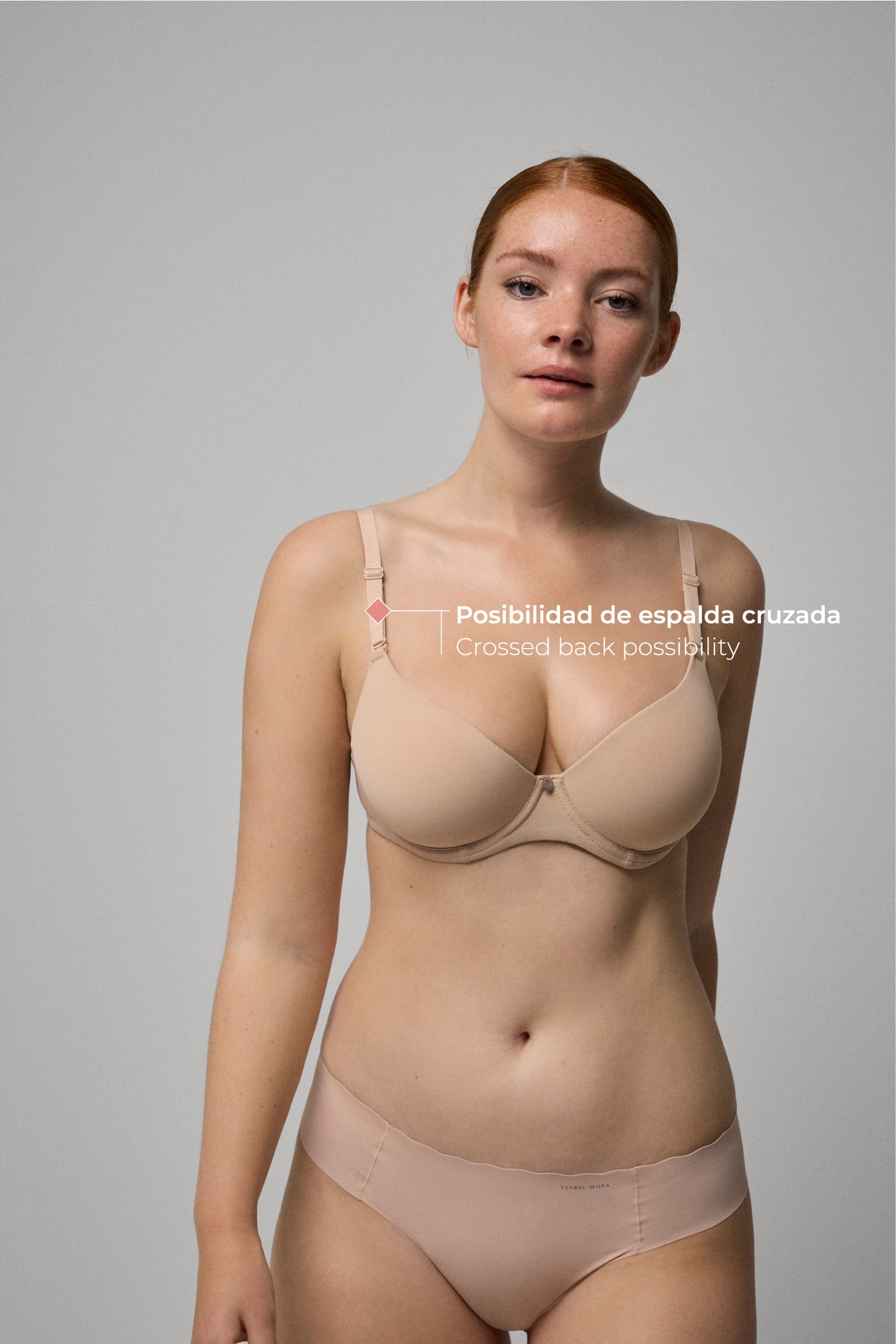 Soutien-gorge couleur chair taille ajustable