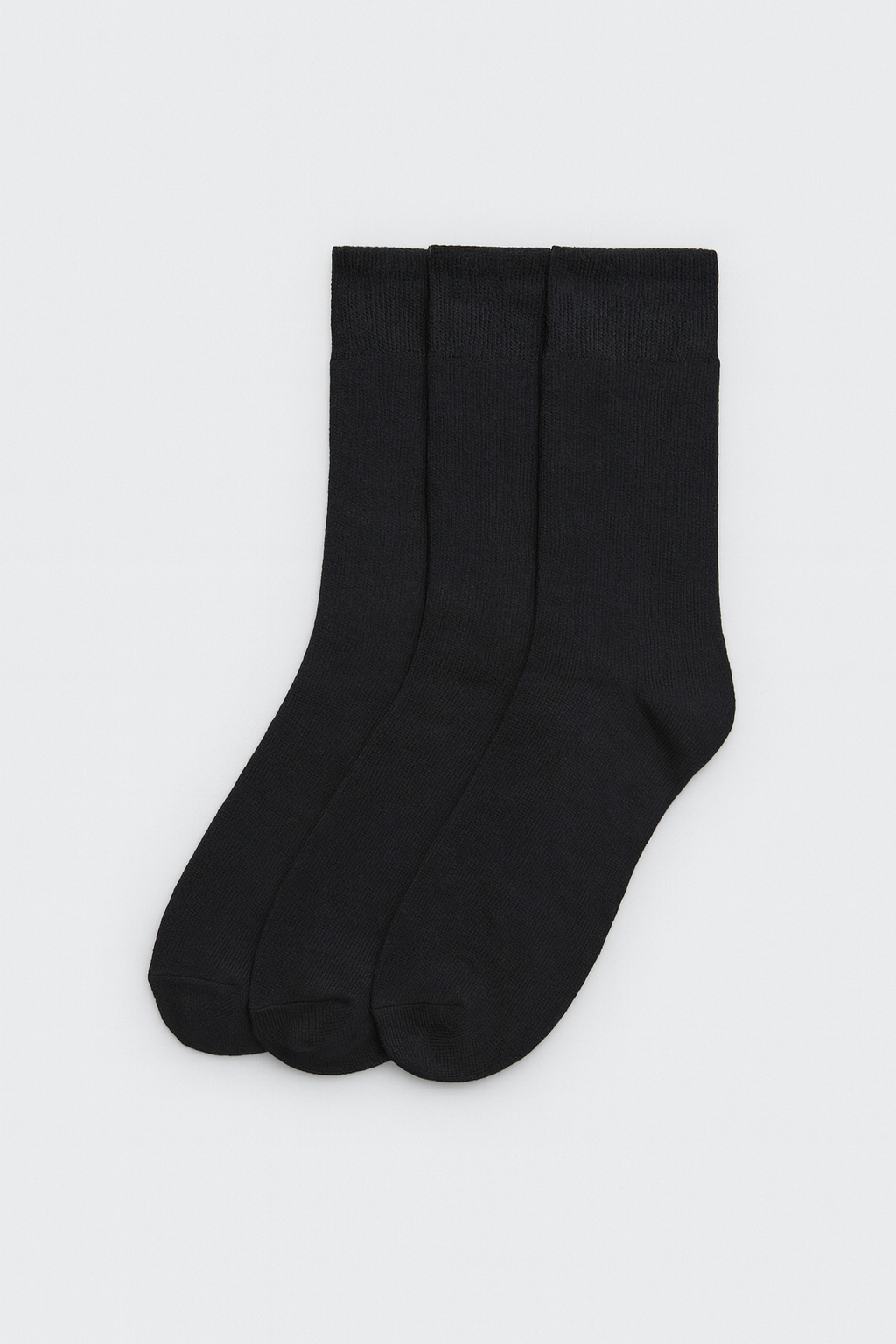 Lot de 3 chaussettes chaudes noires en bambou