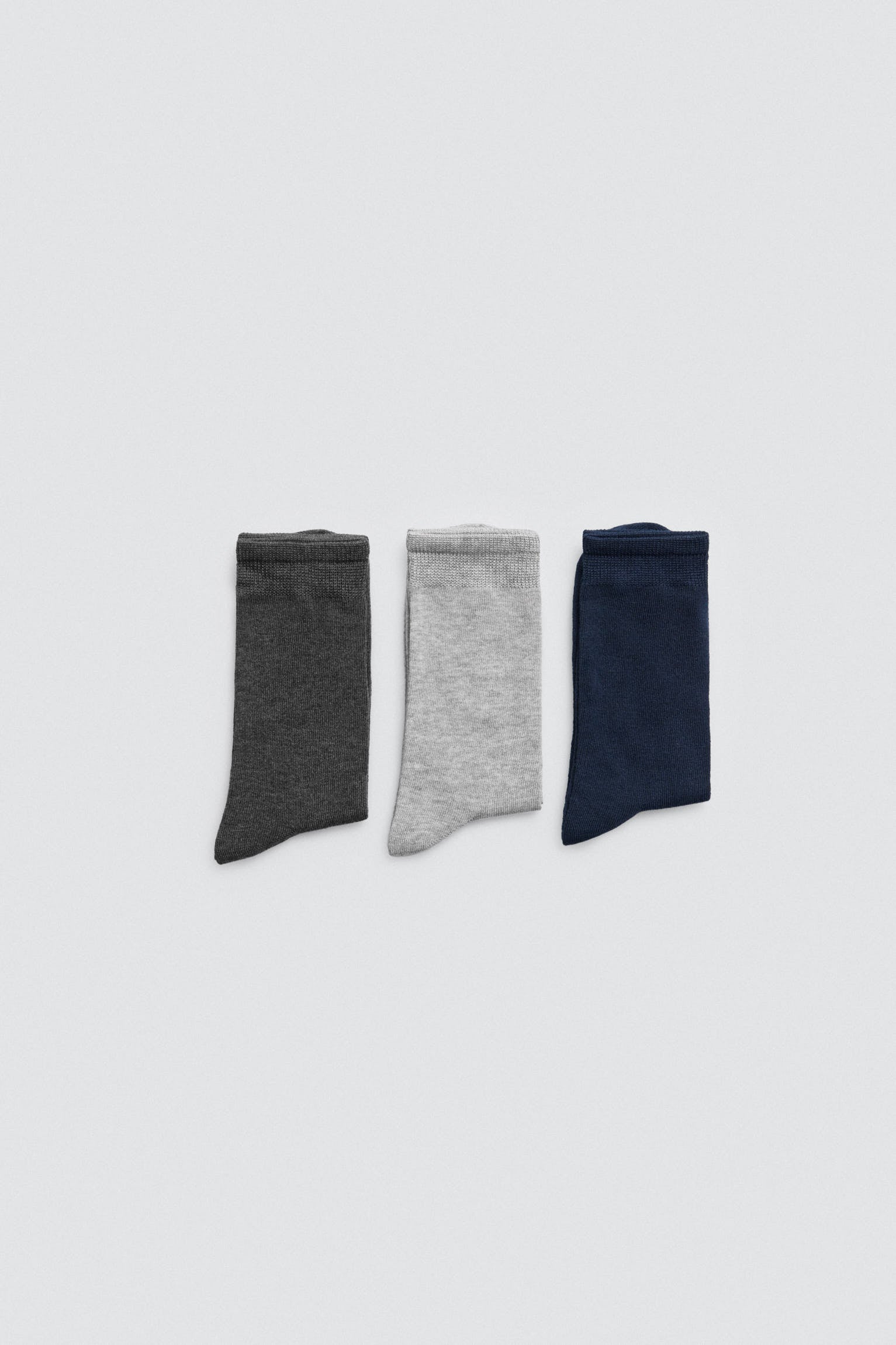 Lot de 3 chaussettes chaudes en bambou aux tons foncés
