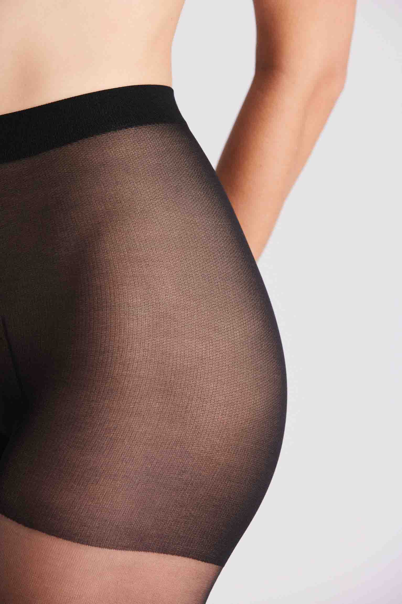 16406 3 panty 15 den - Negro