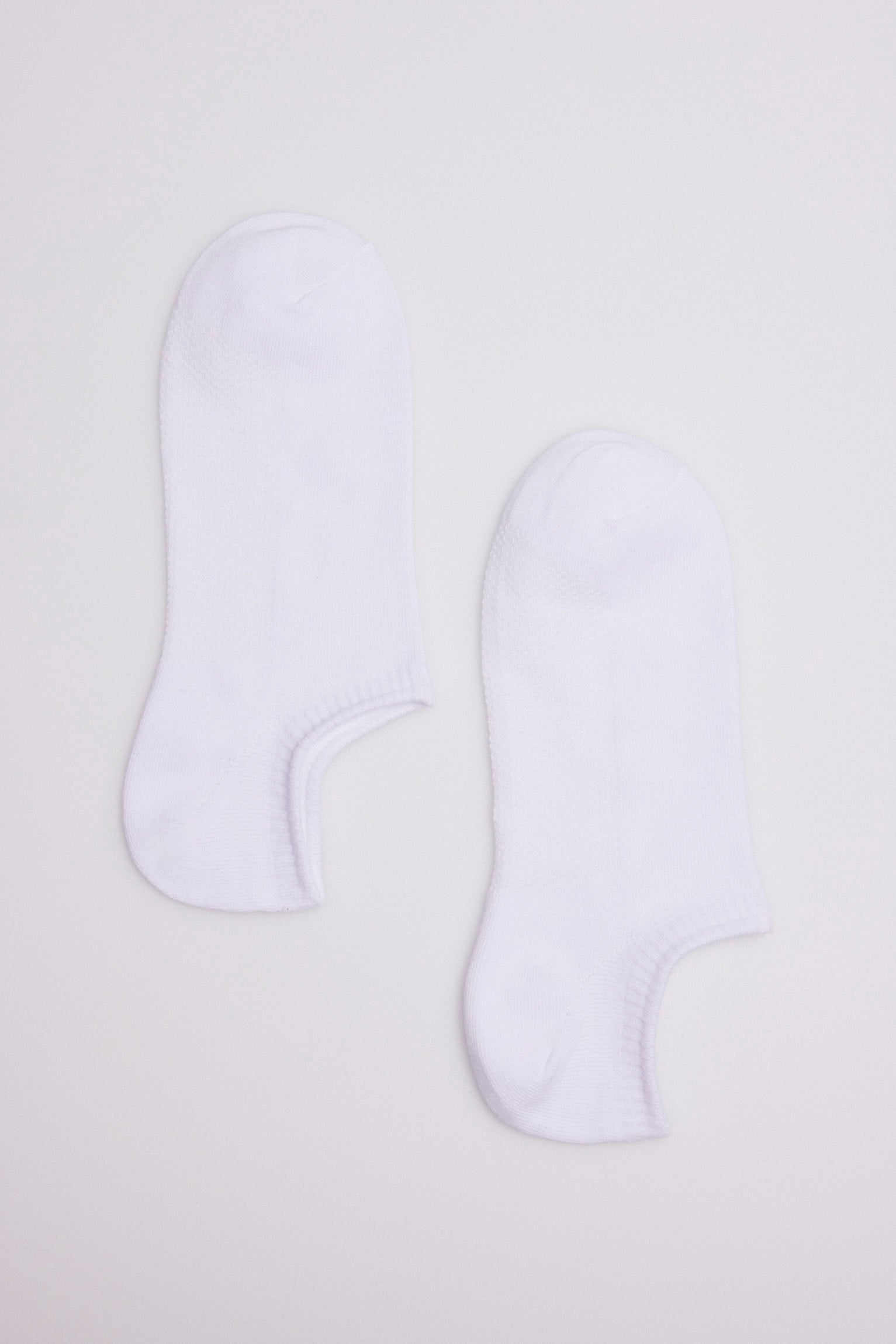 Lot de 3 chaussettes pinkies blanches respirantes