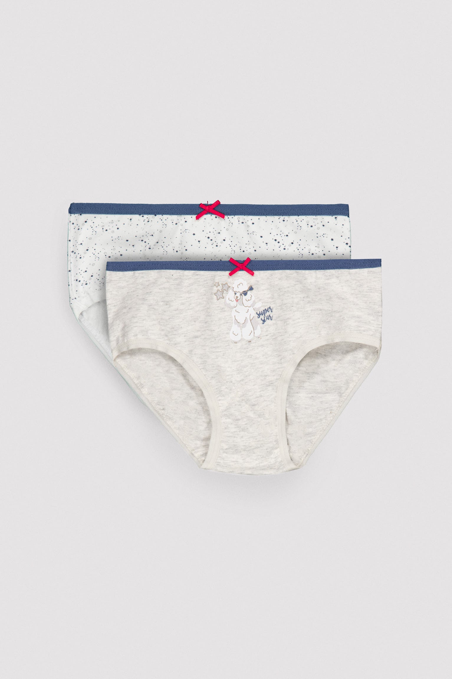 Pack de 2 bragas infantiles estampadas caniche - Ysabel Mora