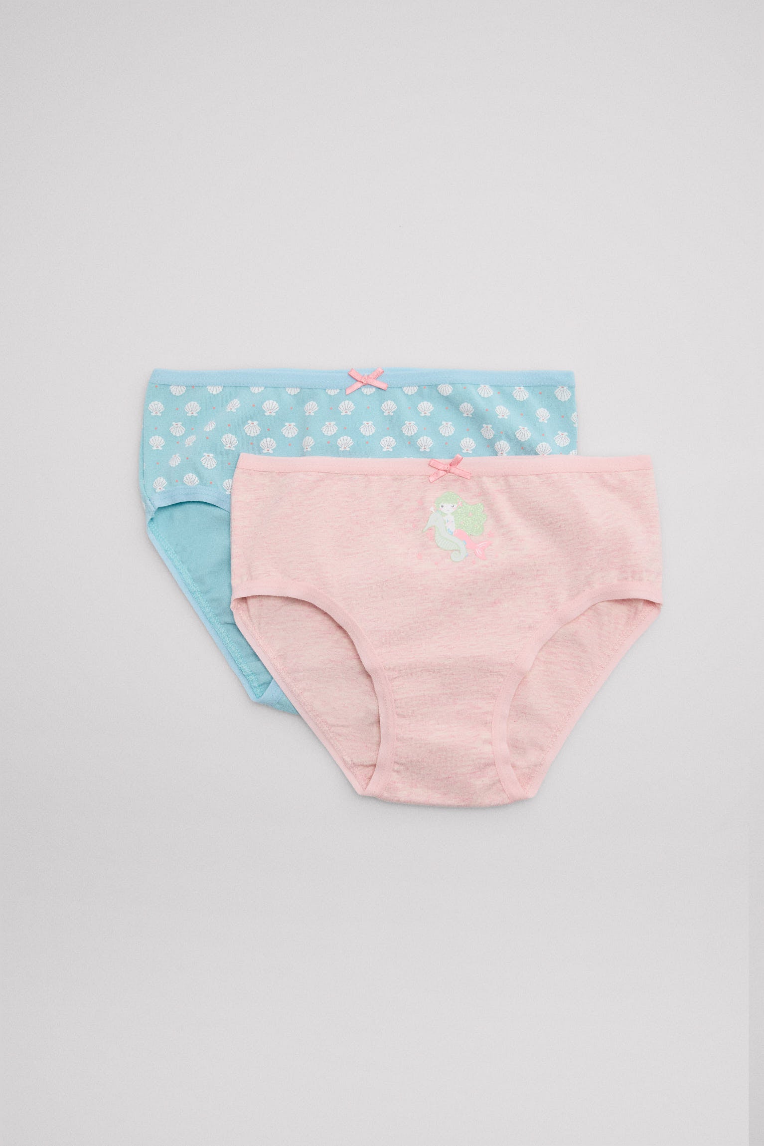 Pack de 2 bragas infantiles estampadas sirena - Ysabel Mora