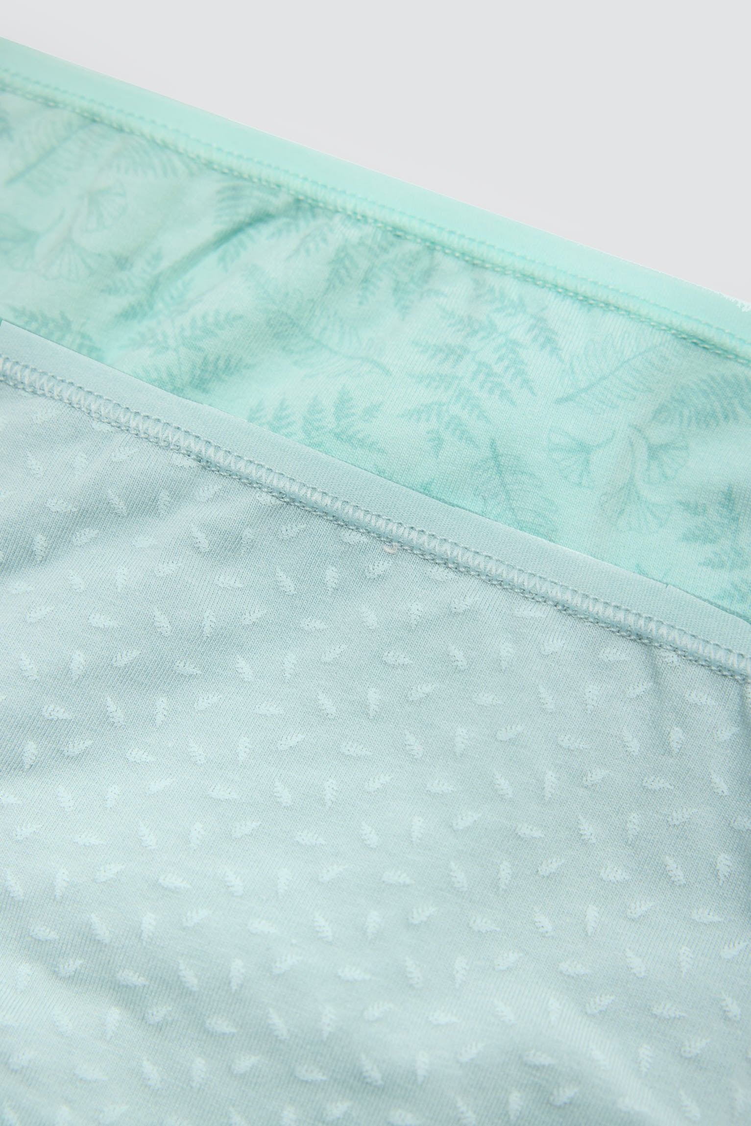 Pack de 2 bragas mini estampadas aguamarina - Ysabel Mora