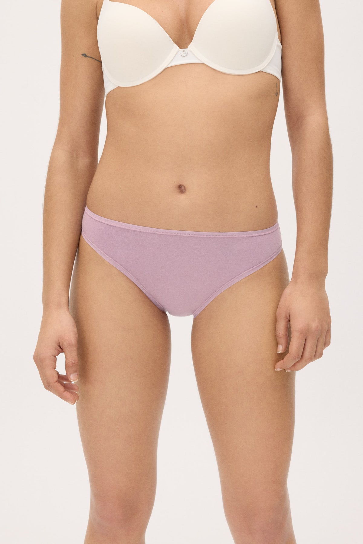 Pack de 4 culottes mini basiques en coton coloris assortis