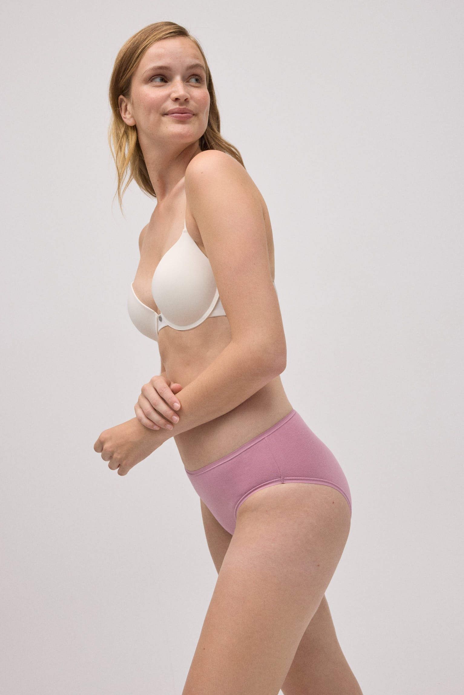 Lot de 4 culottes midi basiques en coton