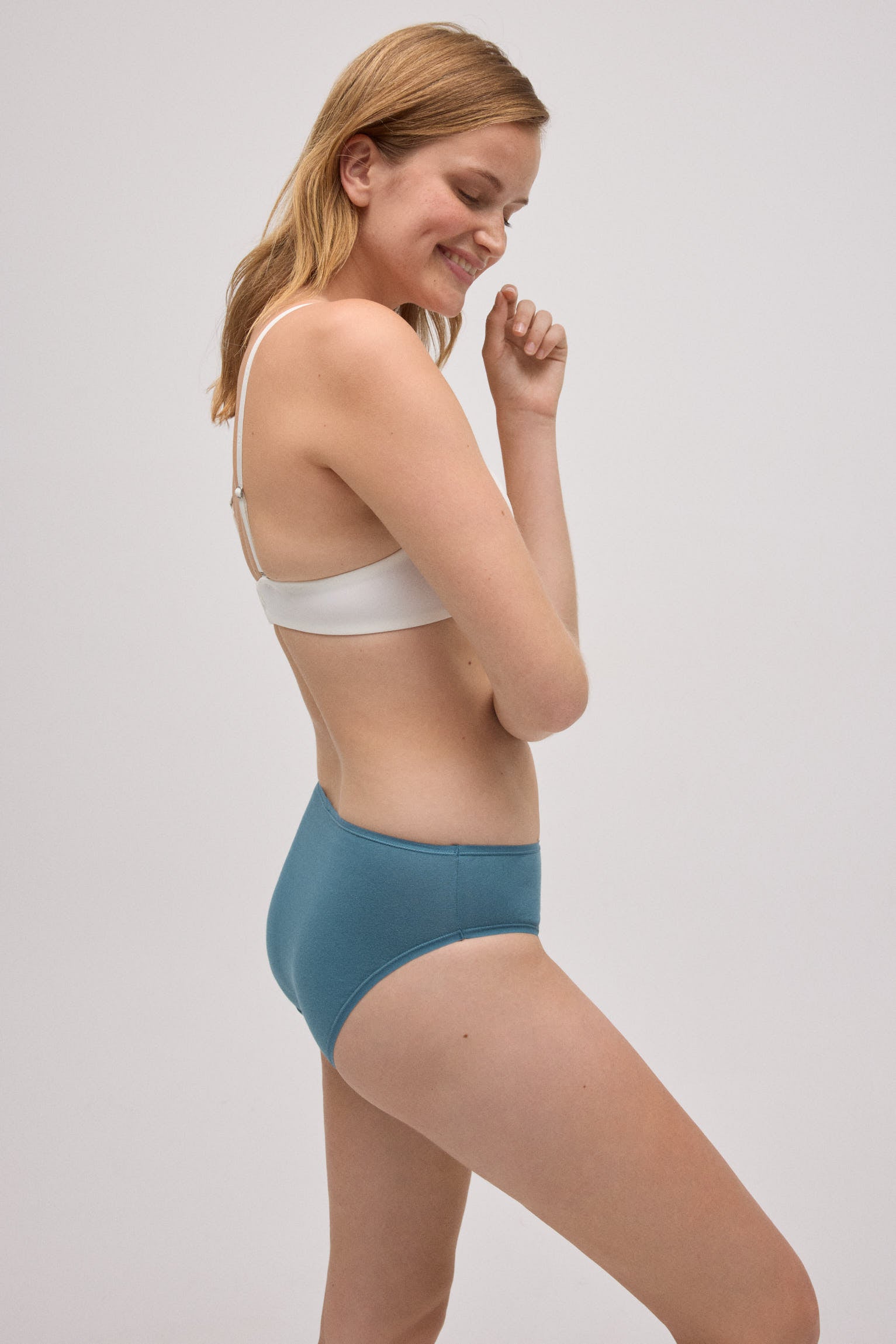 Lot de 4 culottes midi basiques en coton