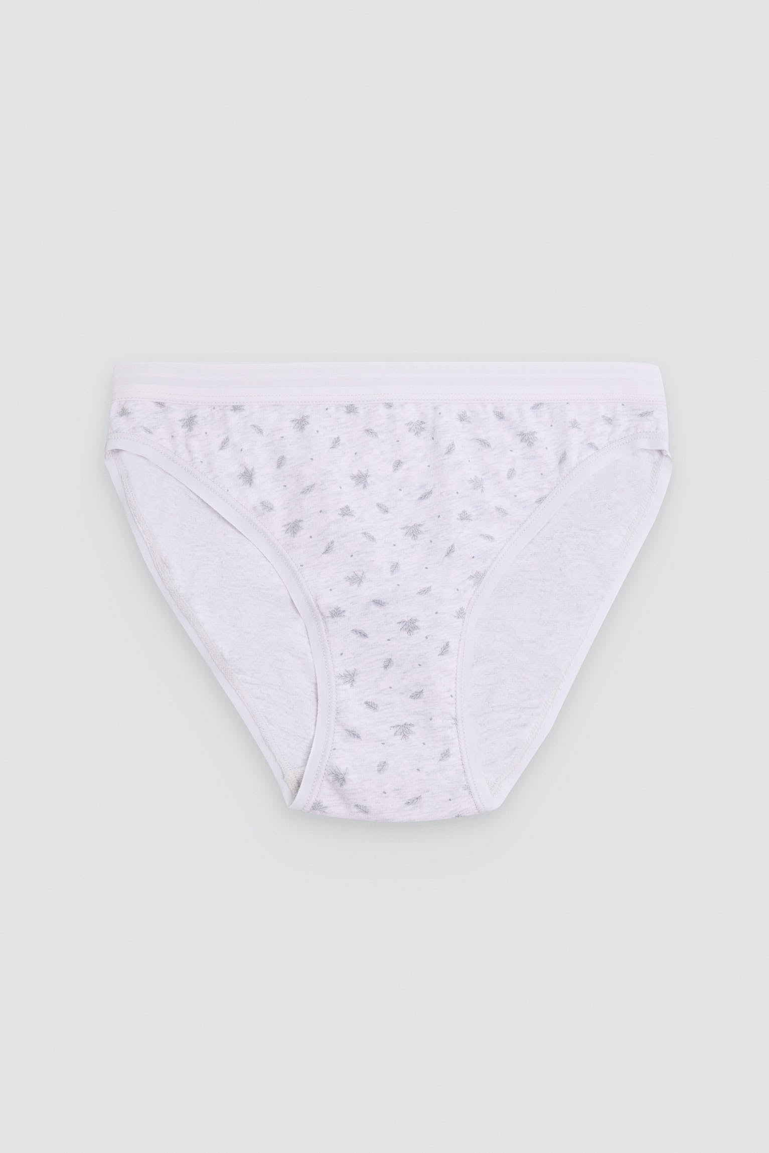 Pack de 2 culottes mini imprimées en coton, gris