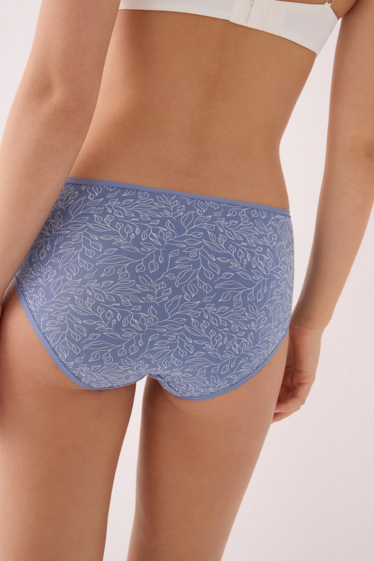 Pack de 2 culottes hautes imprimées en coton, multicolore