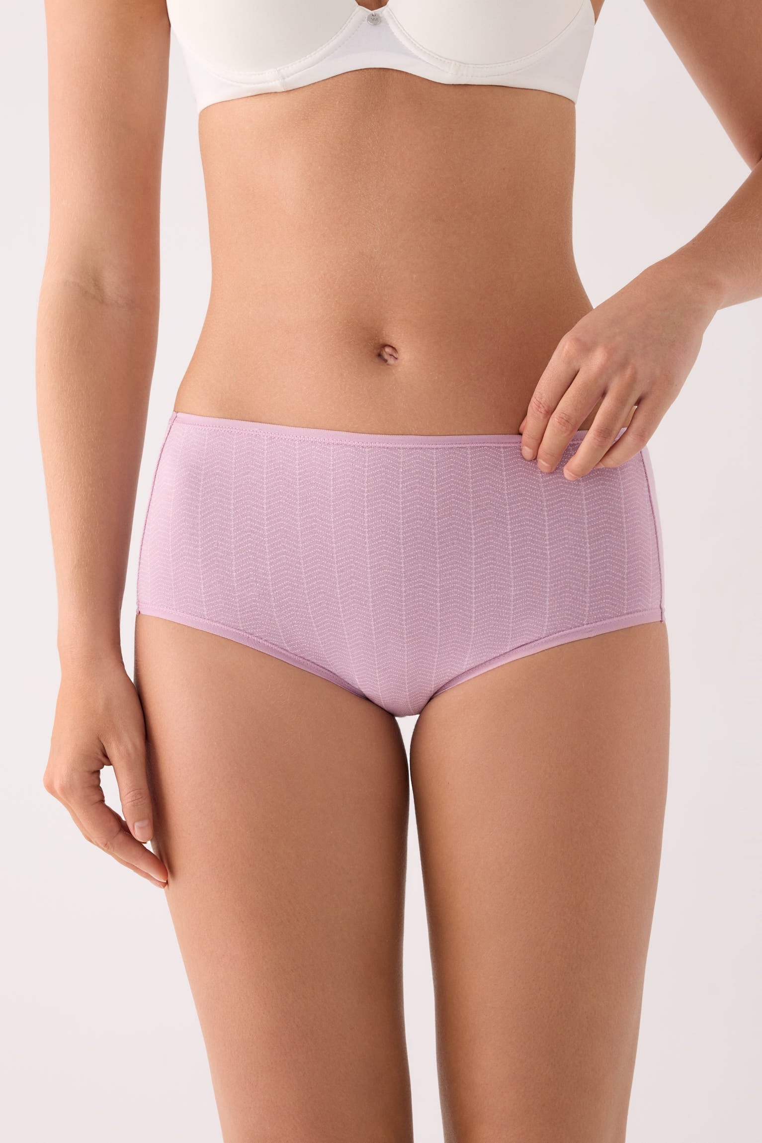 Pack de 2 culottes hautes imprimées en coton, multicolore