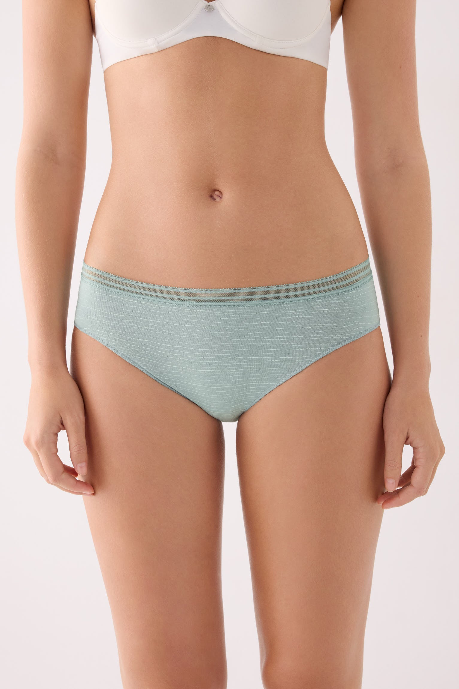 Pack de 2 culottes midi en coton, vert