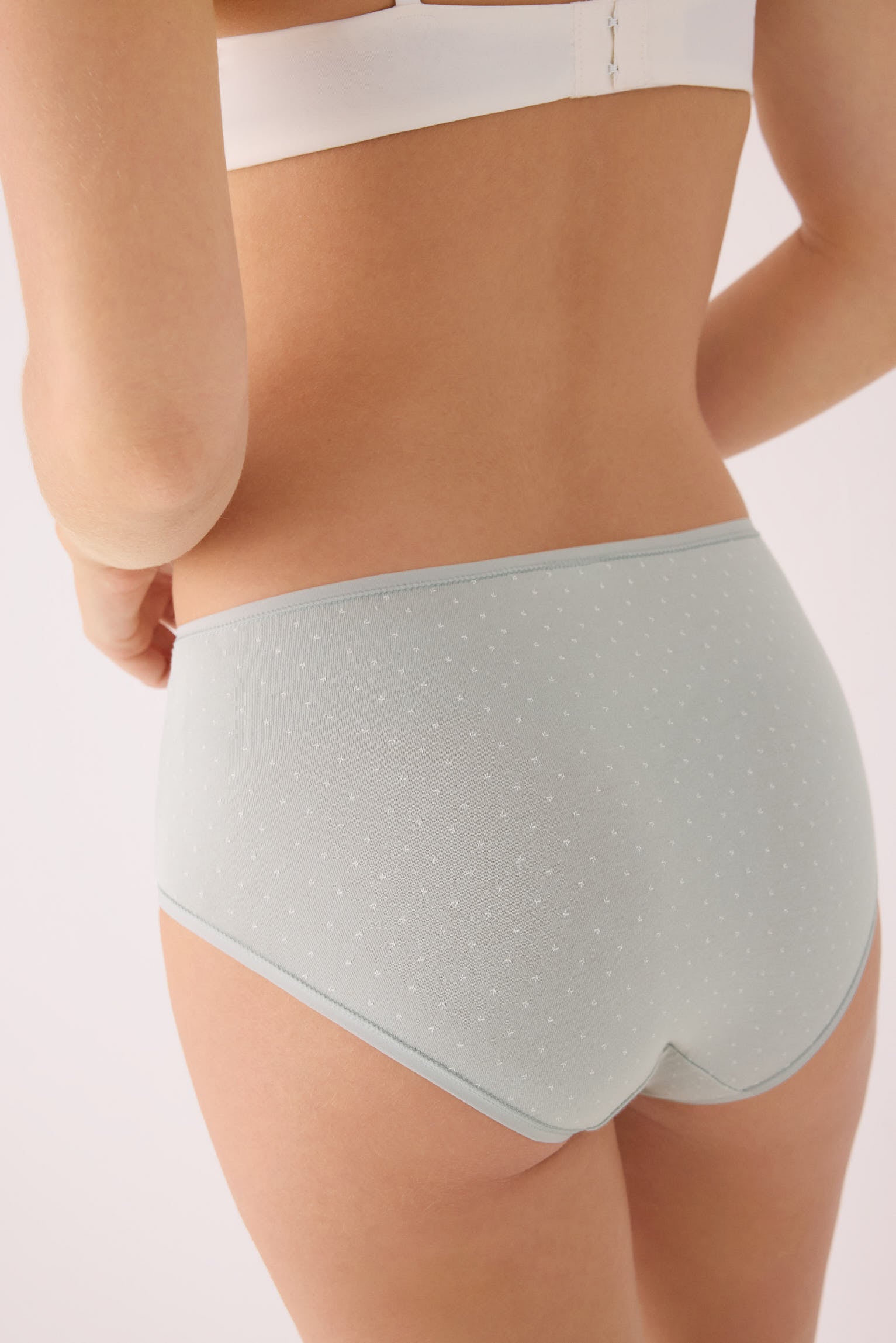 Pack de 2 culottes hautes imprimées en coton, multicolore