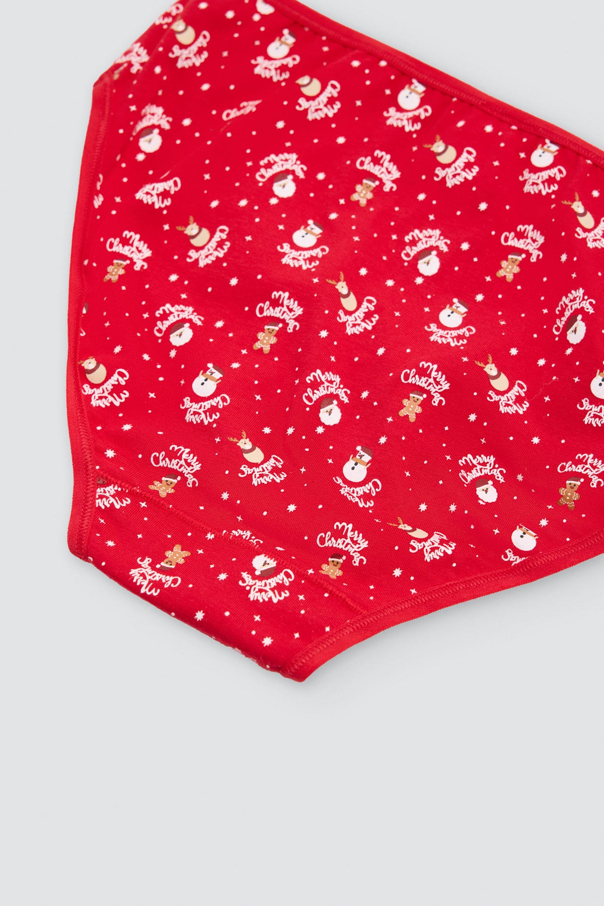 Braga midi mujer algodón navidad estampado Papá Noel