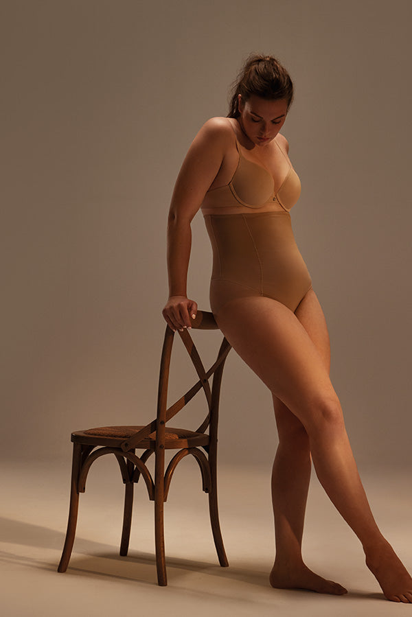 Culotte haute réduisant la compression du vison moyen