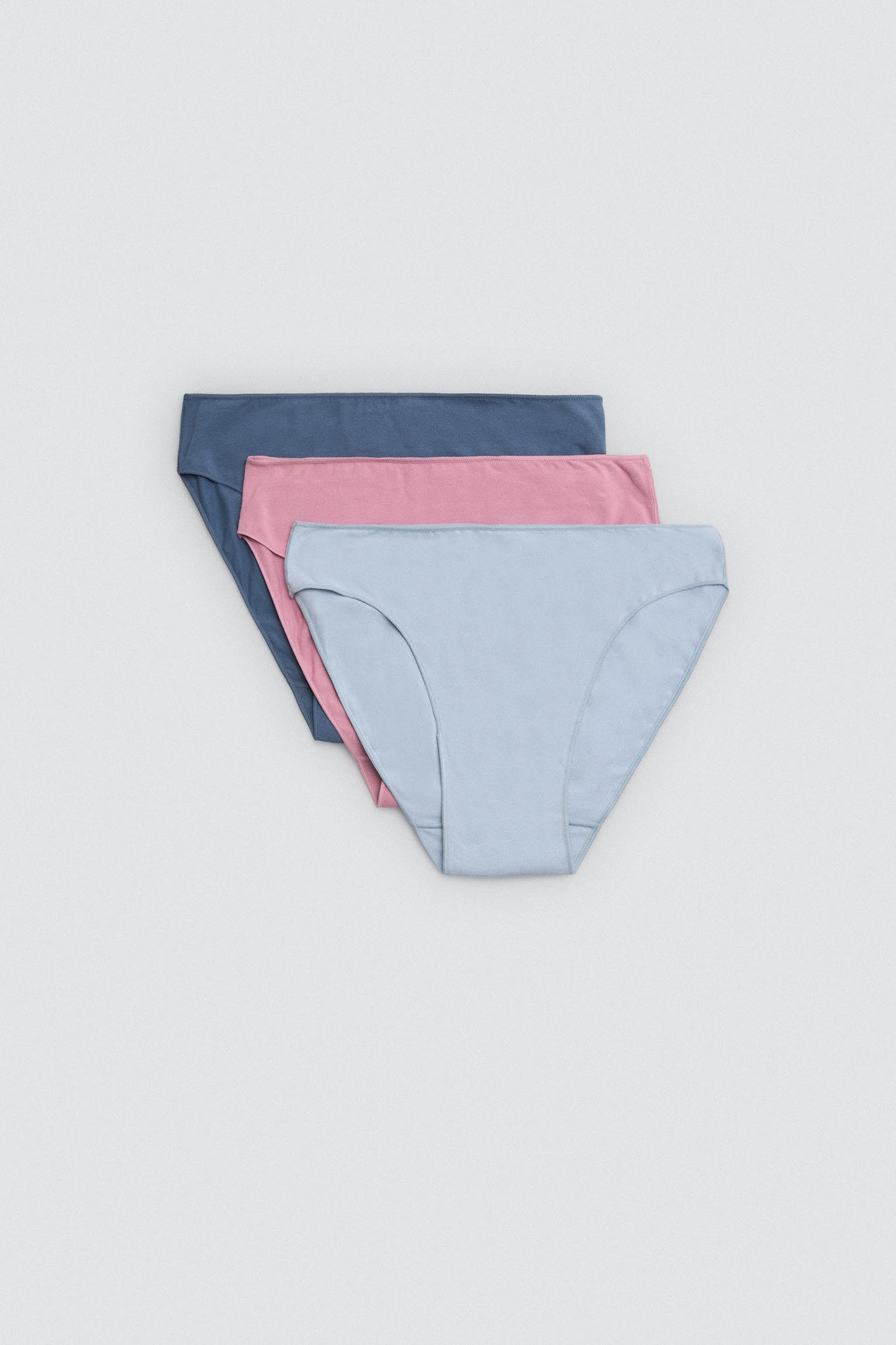 Lot de 3 culottes midi basiques en coton