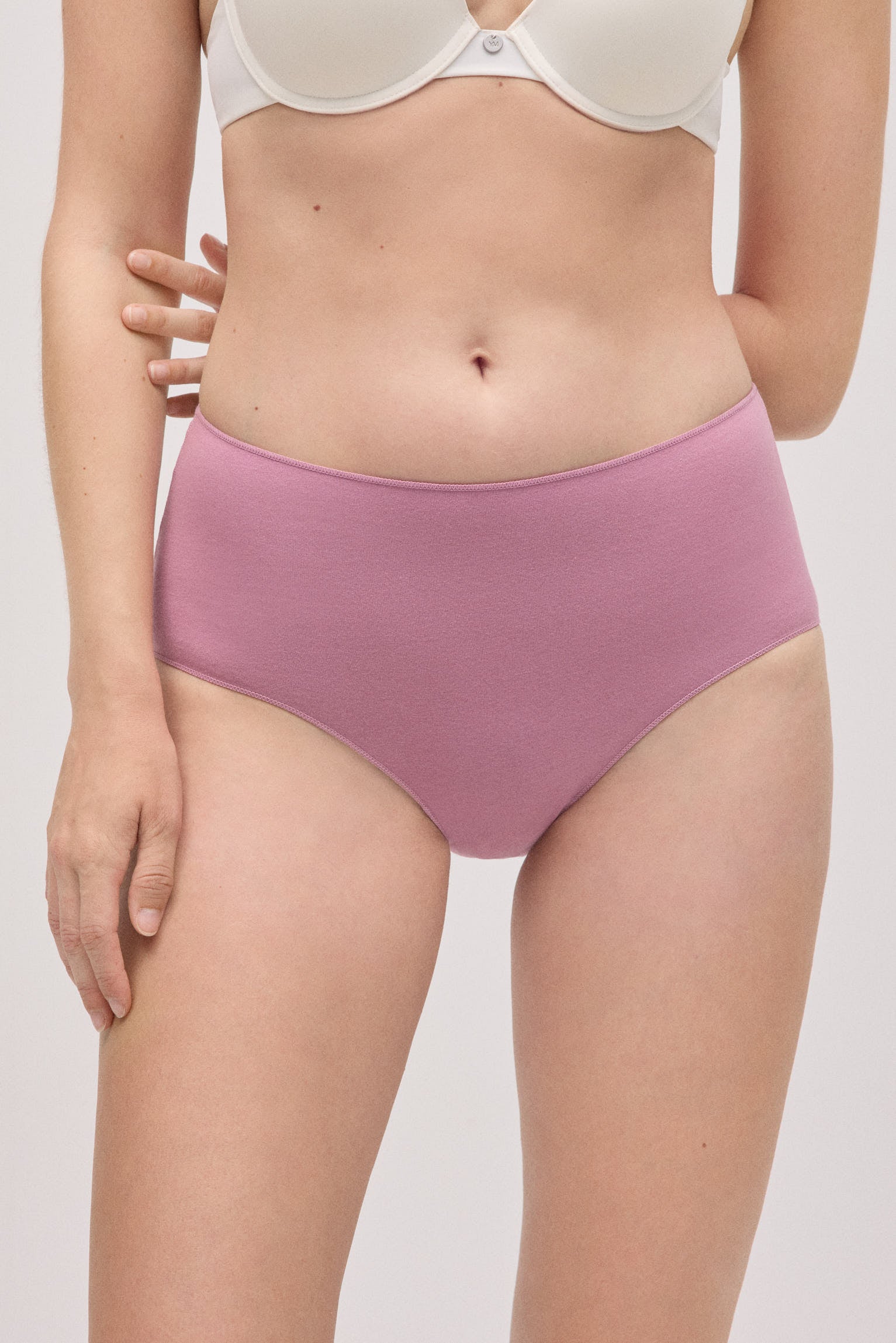 Lot de 3 culottes taille haute basiques en coton