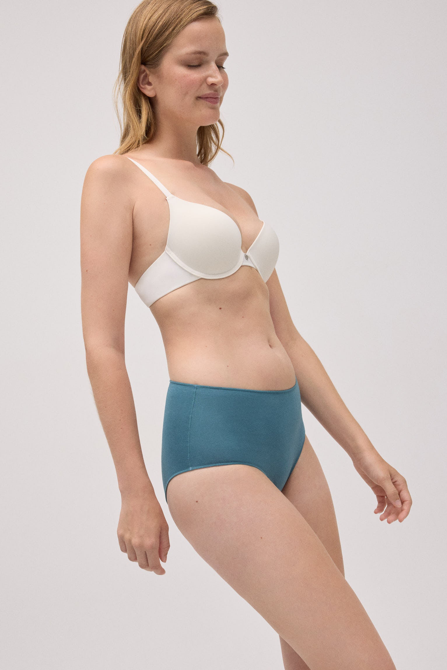 Lot de 3 culottes taille haute basiques en coton