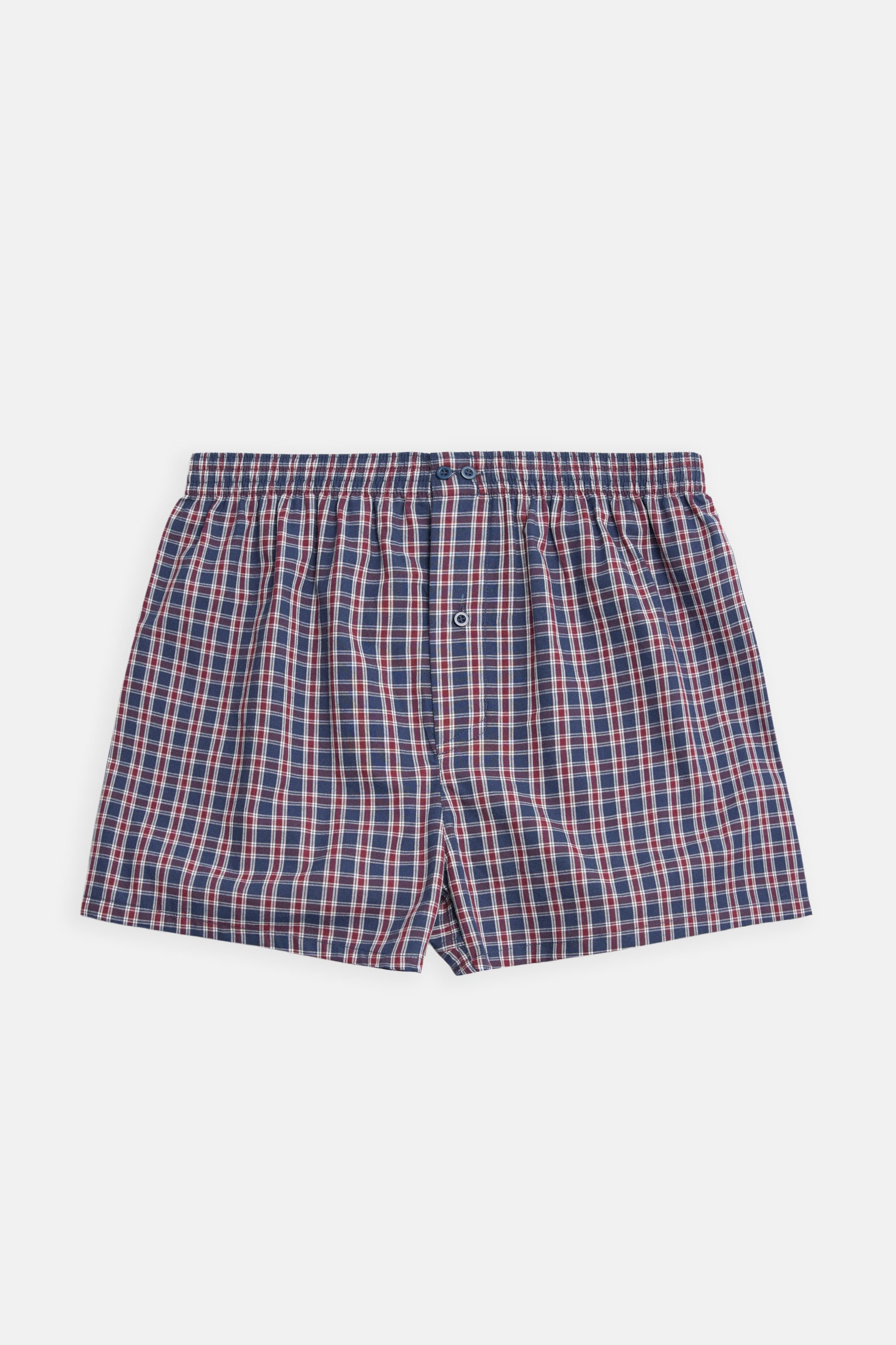 Boxer en tissu avec ouverture à carreaux