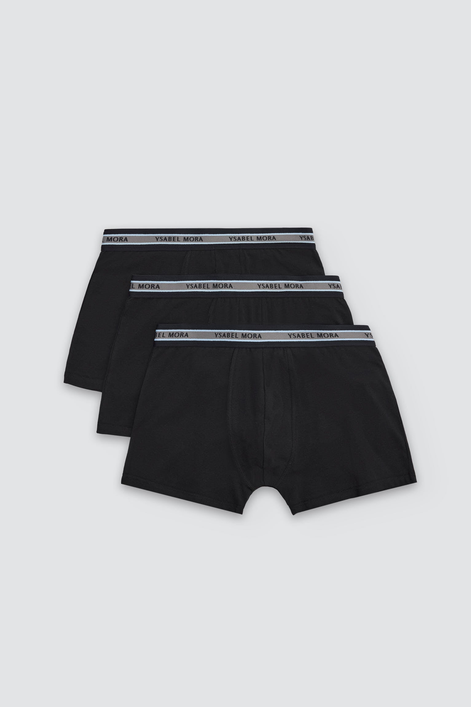 Lot de 3 boxers noirs basiques unis