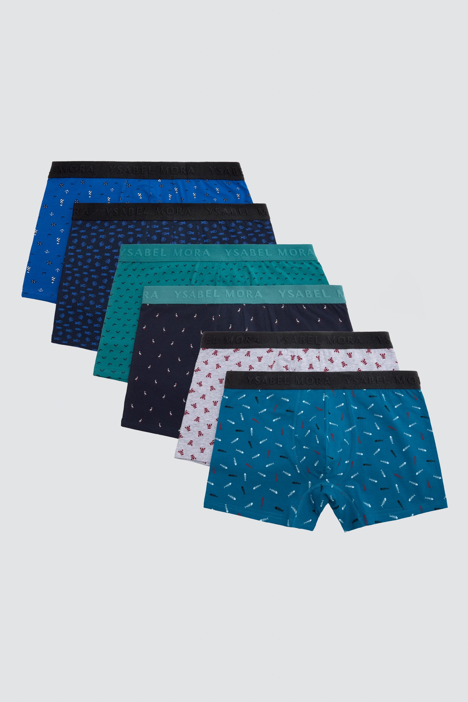 Lot de 6 boxers à motifs animaliers