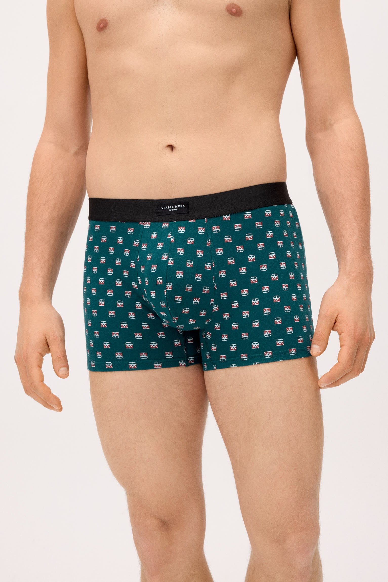 Lot de 2 boxers à motifs assortis : caravane et palmier