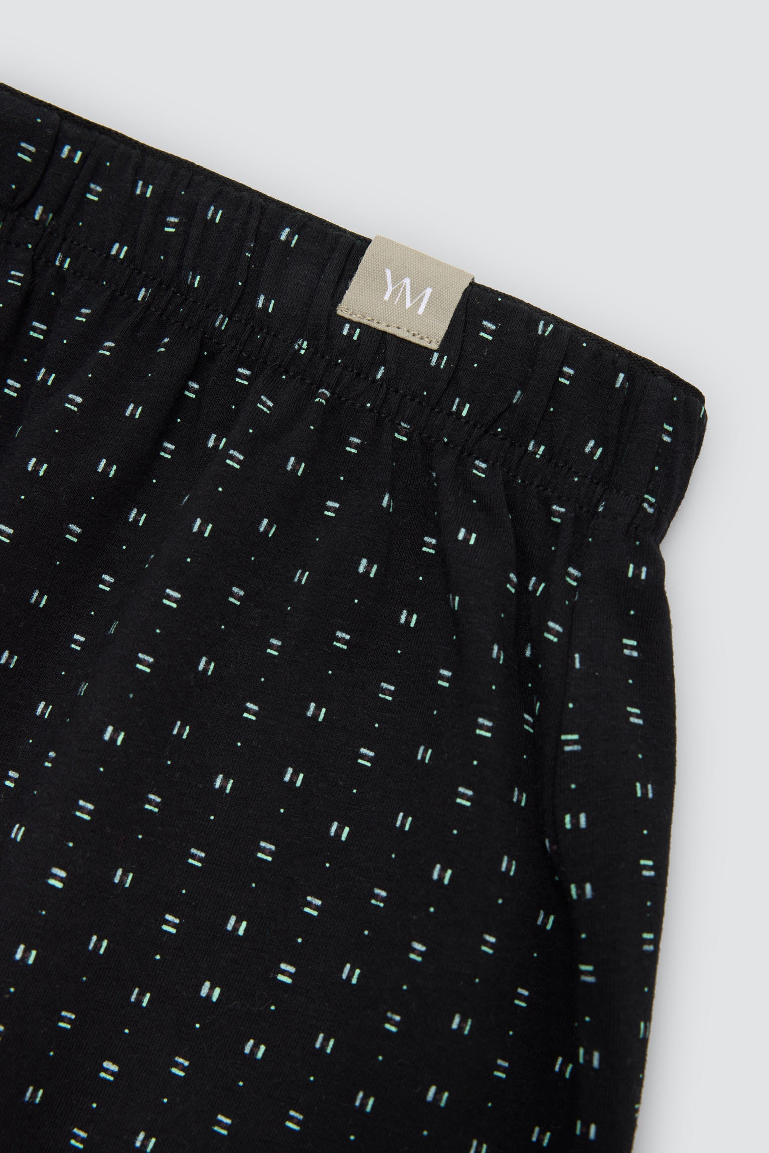 Bóxer de tela abertura algodón estampado rayas minimal - Ysabel Mora