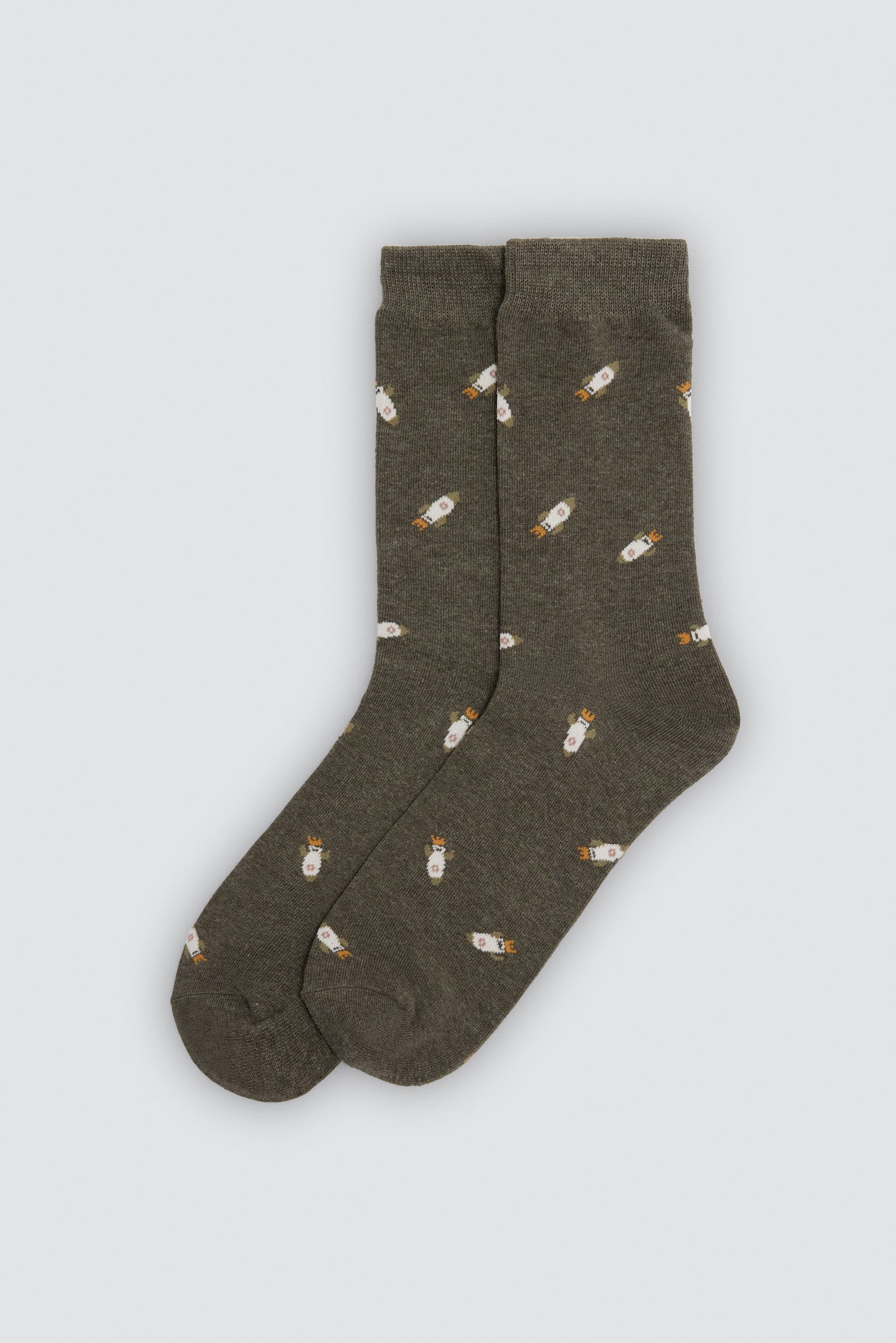 Lot de 4 chaussettes imprimé animaux, guitares et fusées