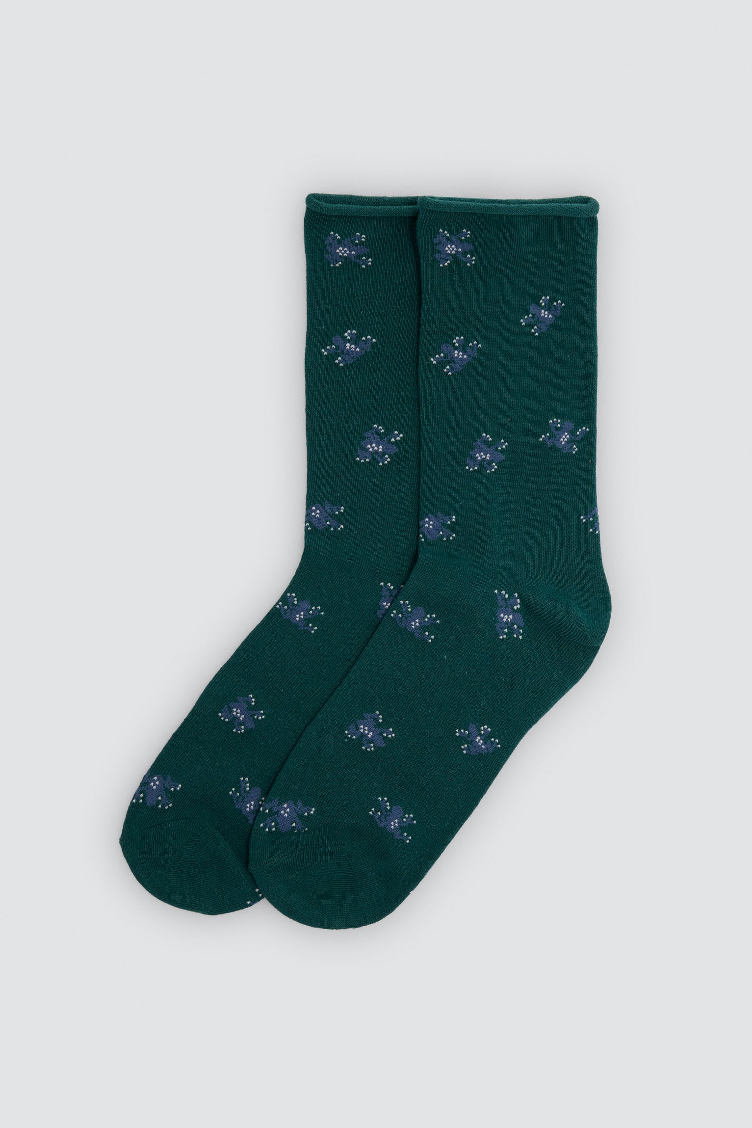 Lot de 4 chaussettes sans bord imprimé animaux