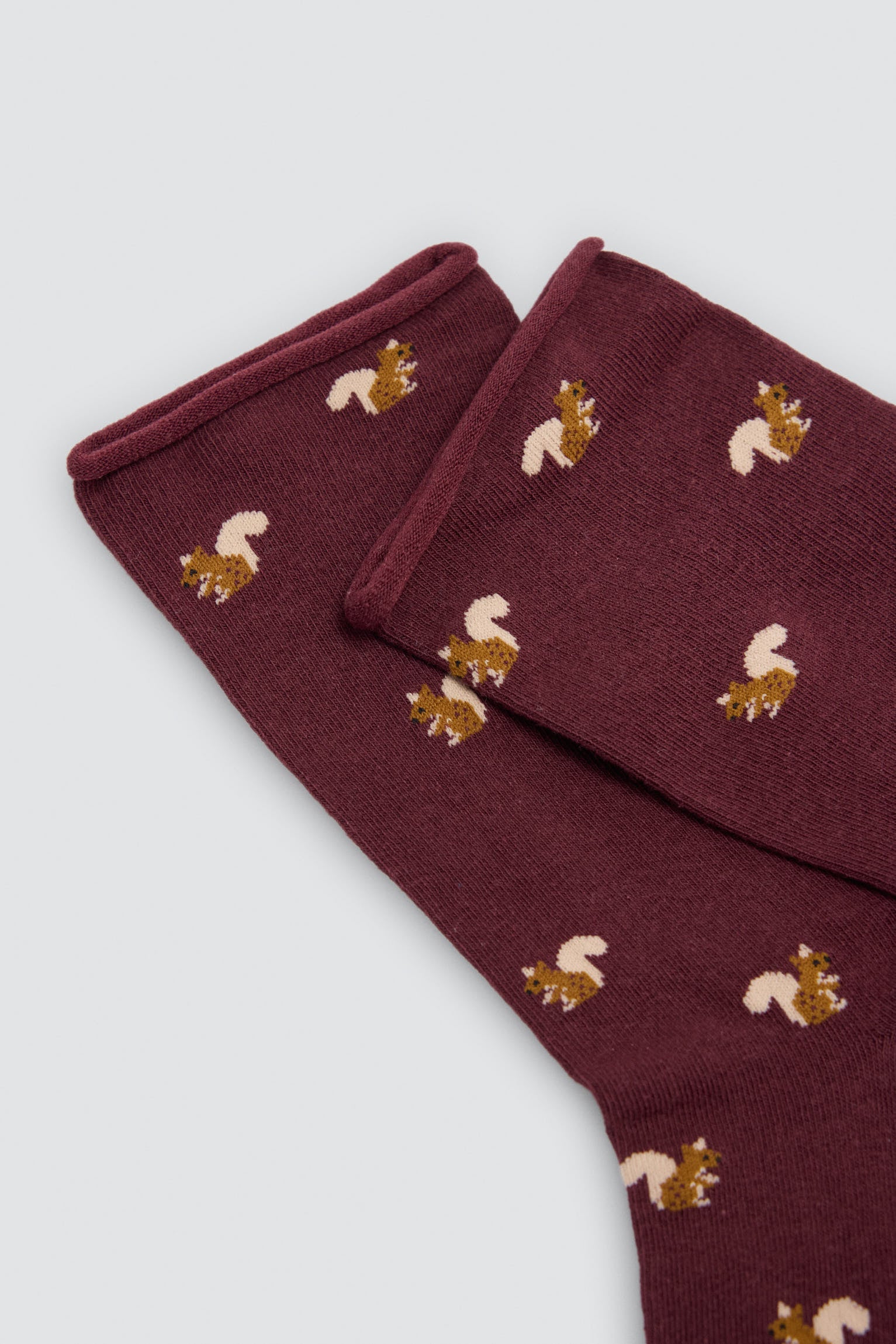 Lot de 4 chaussettes sans bord imprimé animaux