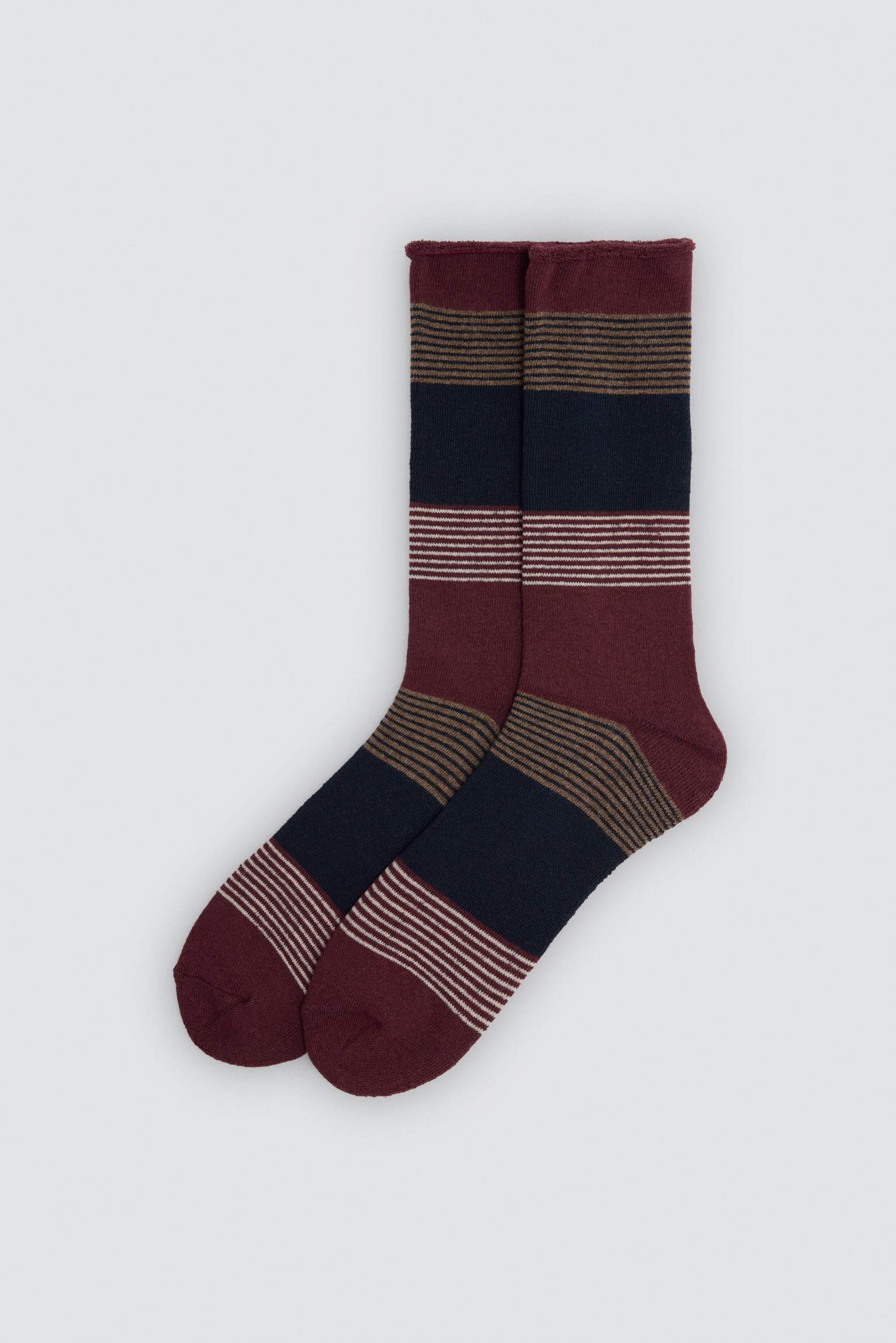 Lot de 3 chaussettes thermiques sans bord imprimées variées