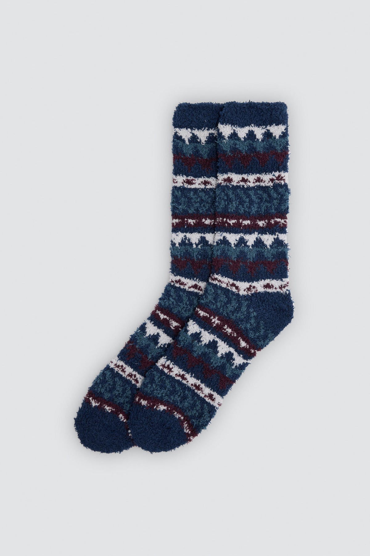 Lot de 3 chaussettes en flanelle imprimé ethnique