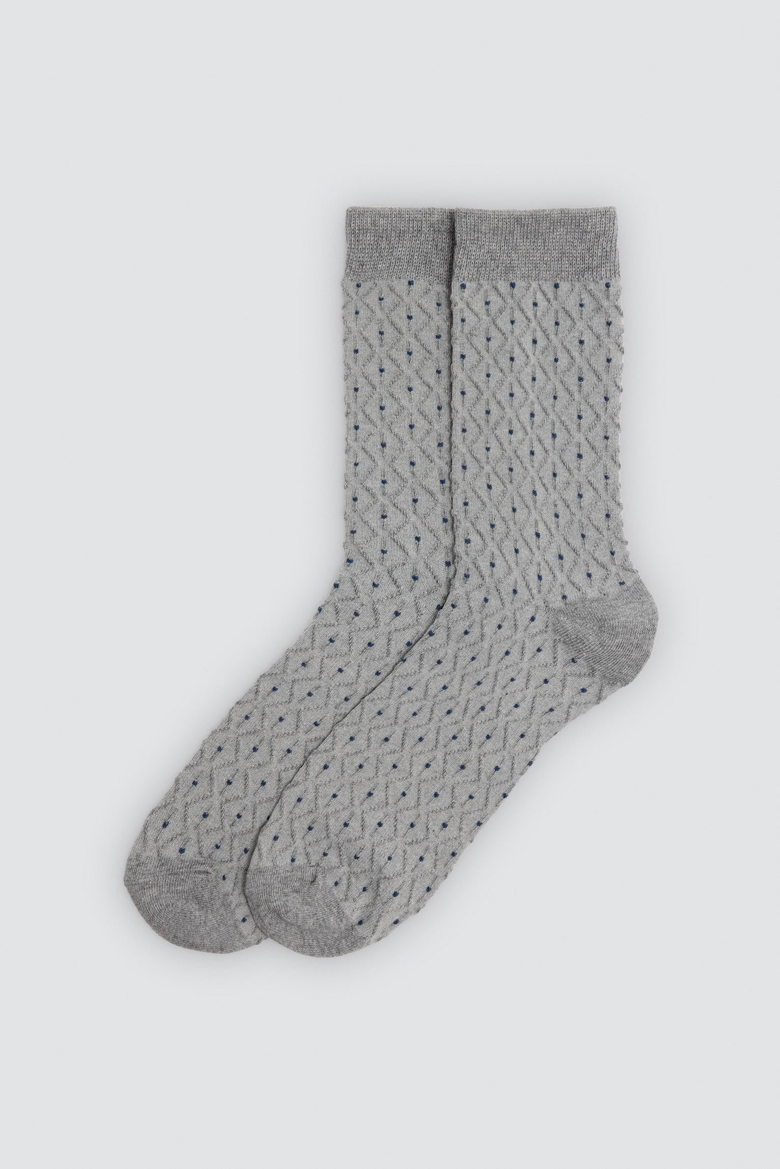 Lot de 3 chaussettes homme texturées à pois