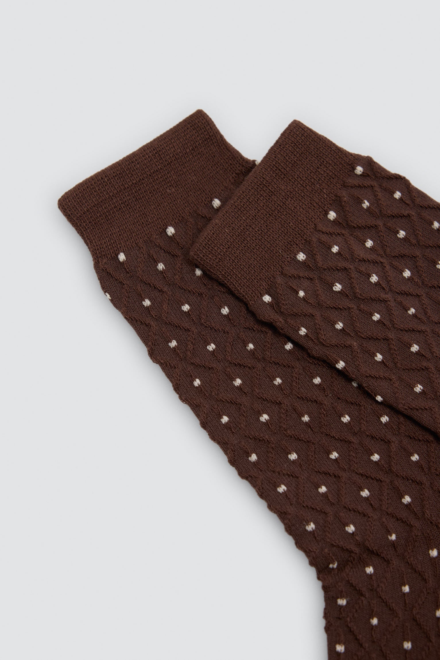 Lot de 3 chaussettes homme texturées à pois