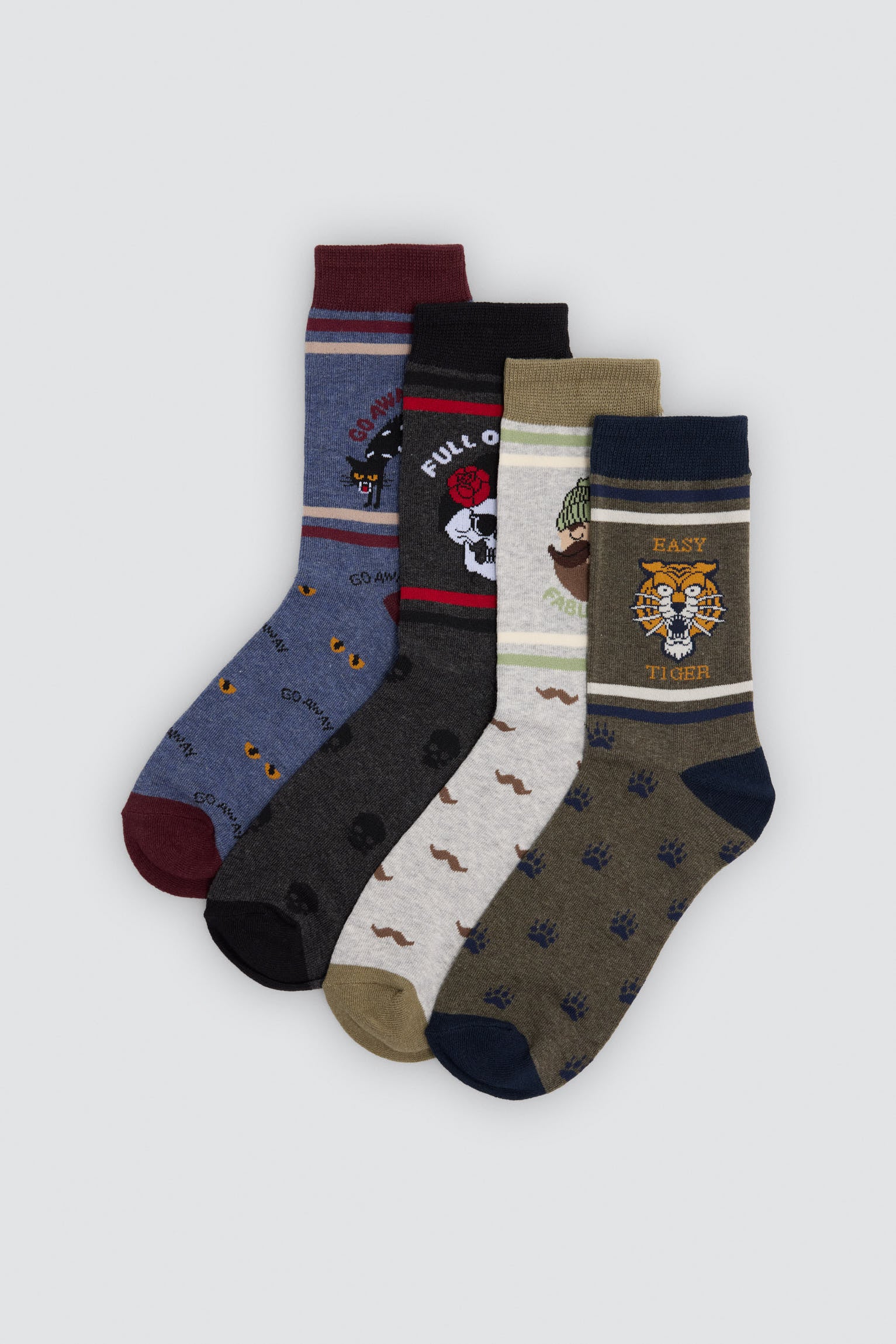 Lot de 4 chaussettes fantaisie Sockarrats