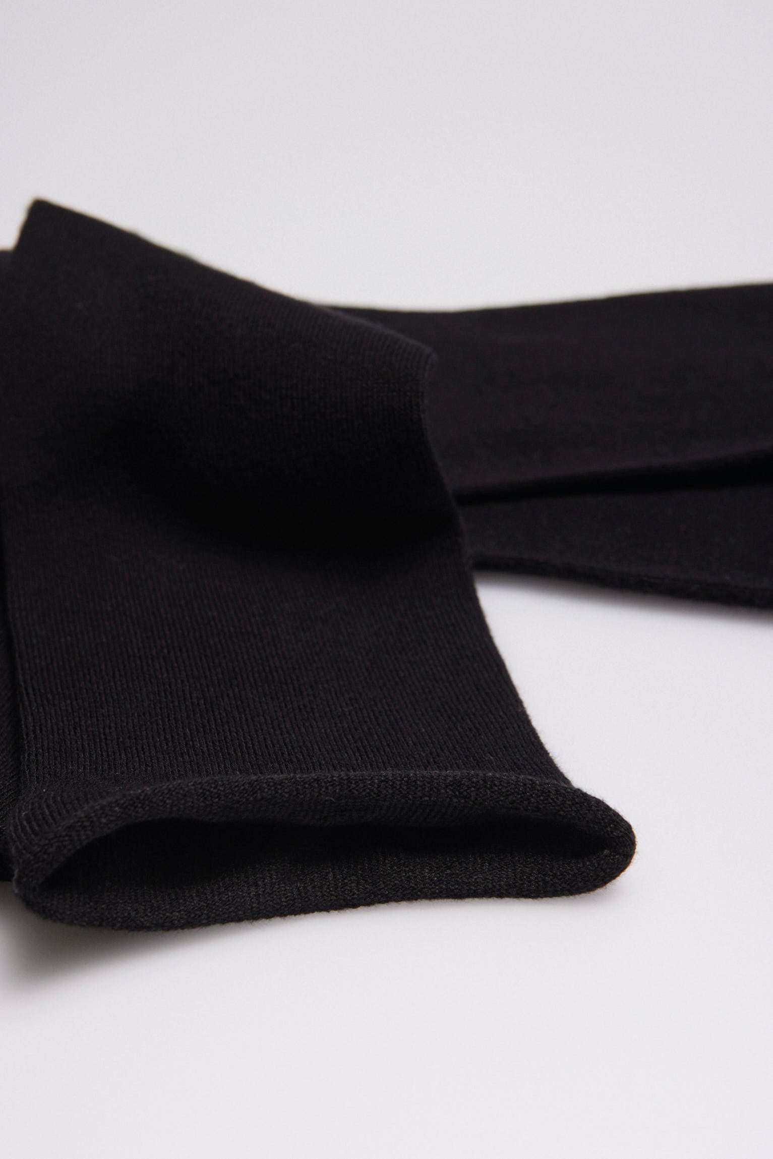 Chaussettes chaudes en bambou sans revers noir