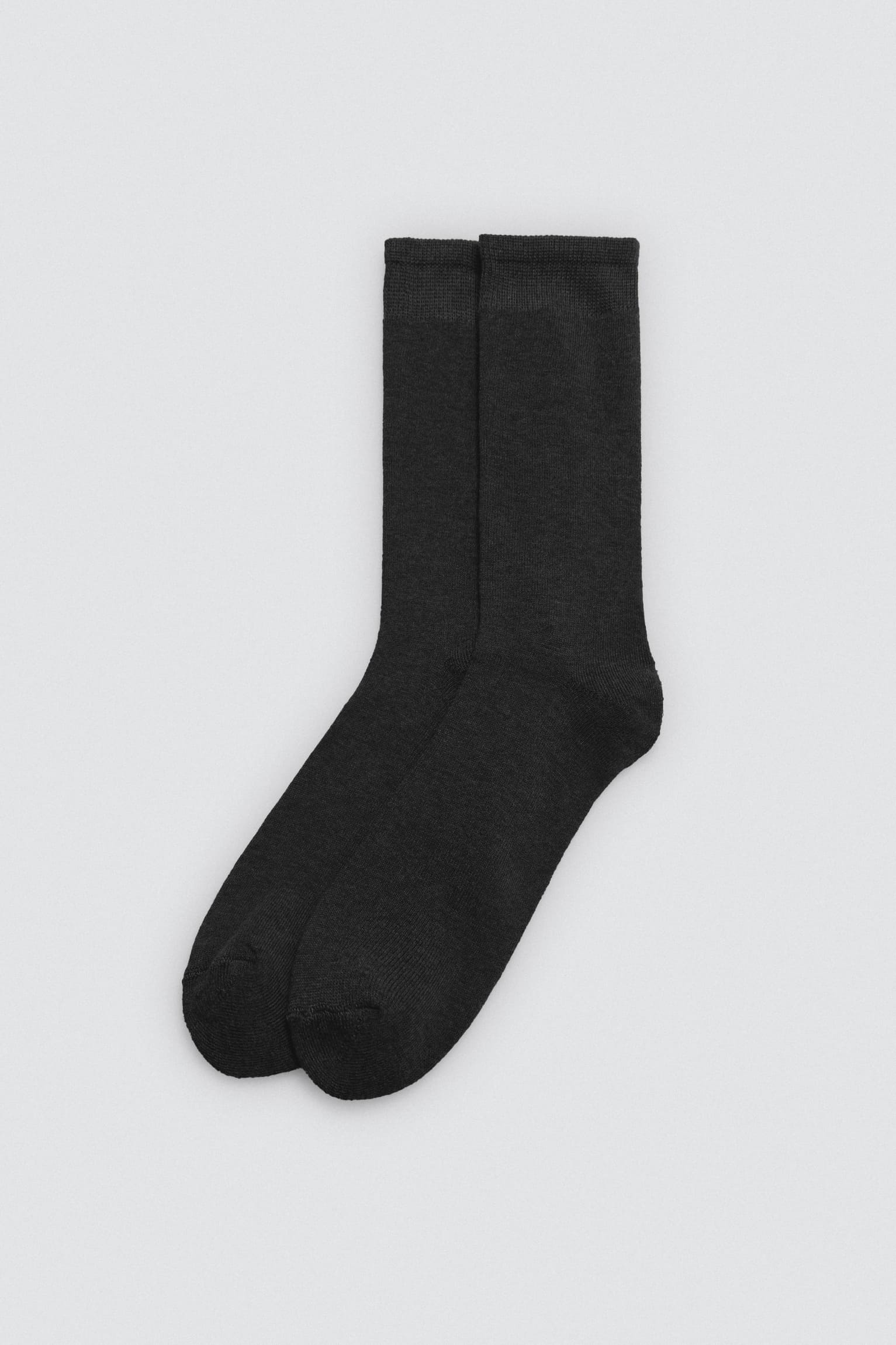 Lot de 3 chaussettes hautes thermiques avec poignets anti-pression en noir