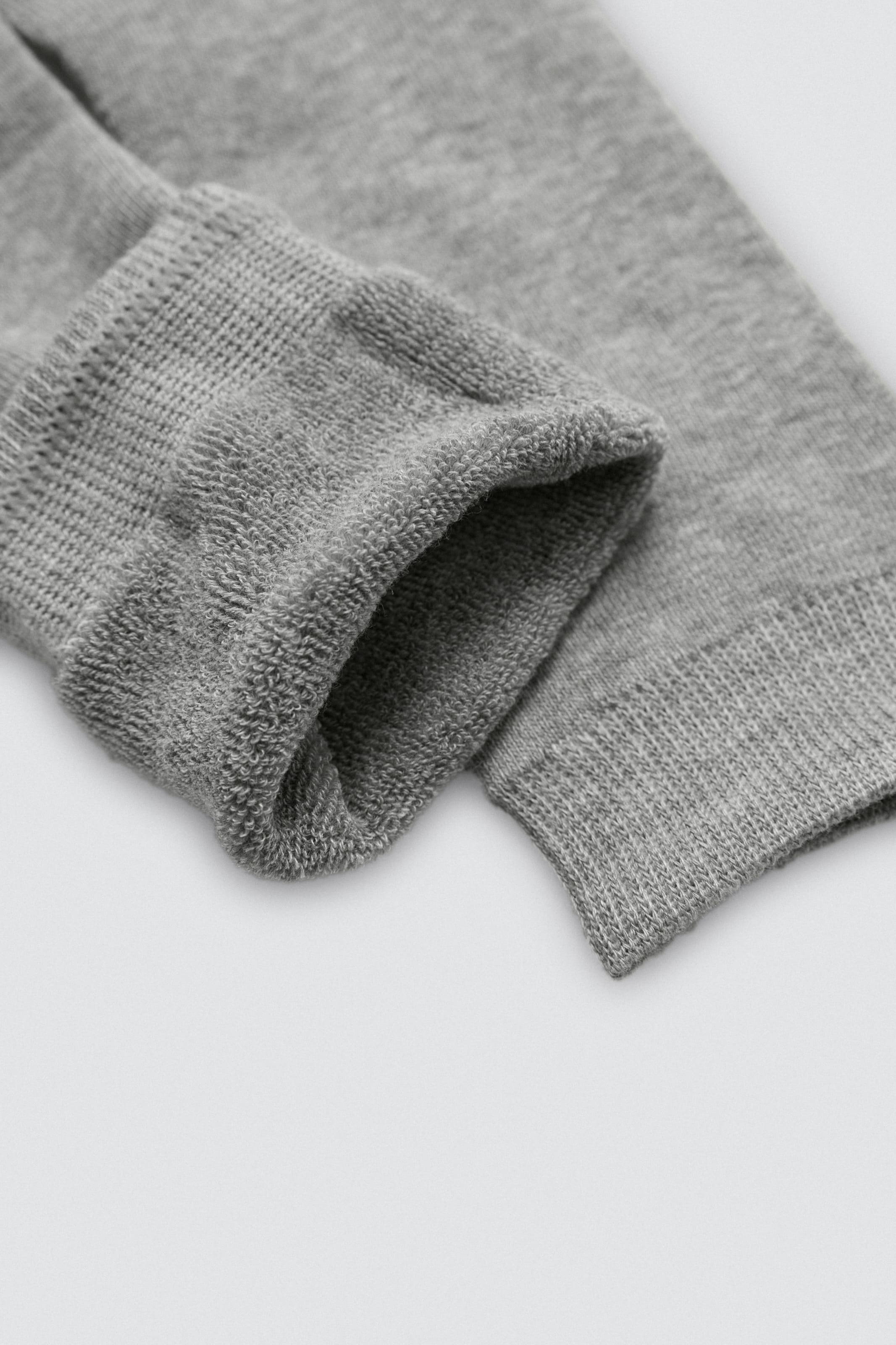 Lot de 3 chaussettes hautes thermiques avec poignets anti-pression aux couleurs neutres