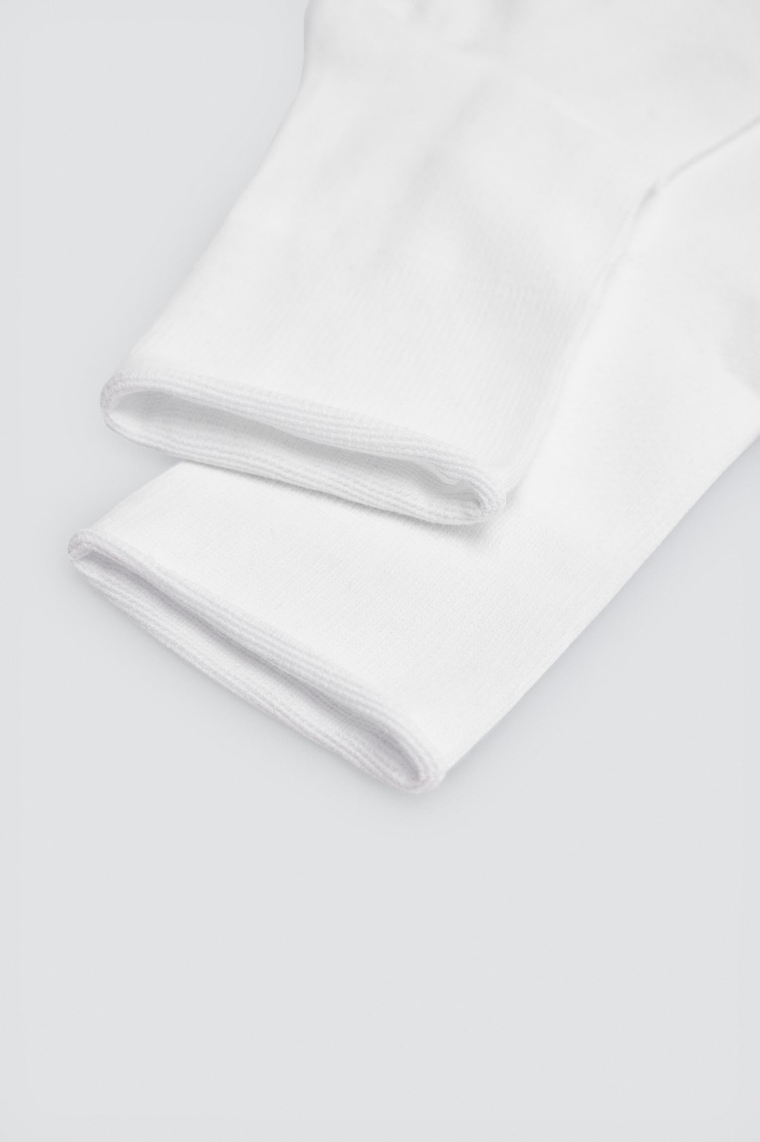 Lot de 3 chaussettes blanches unies basiques montantes jusqu'aux genoux