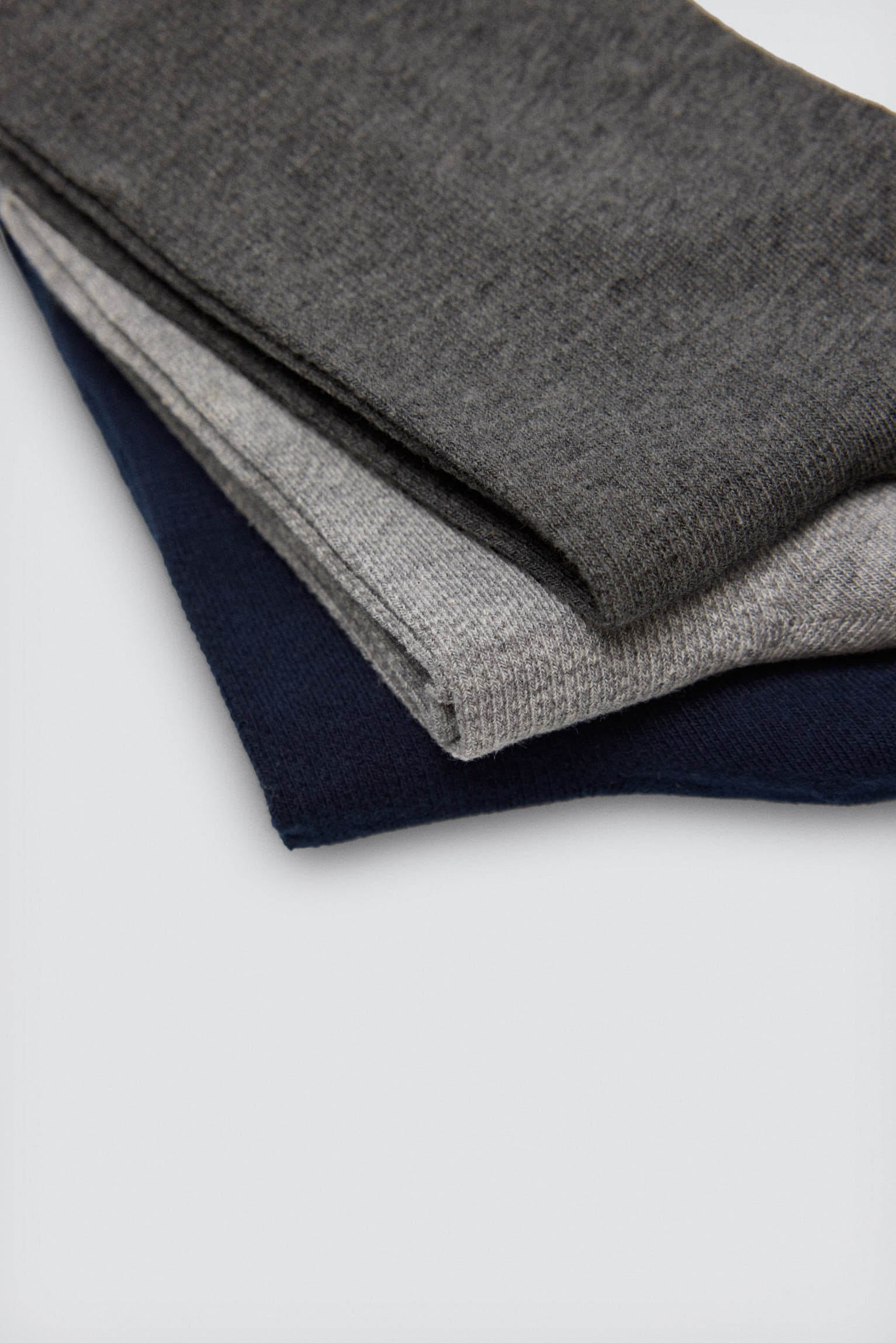 Lot de 3 chaussettes hautes unies multicolores basiques