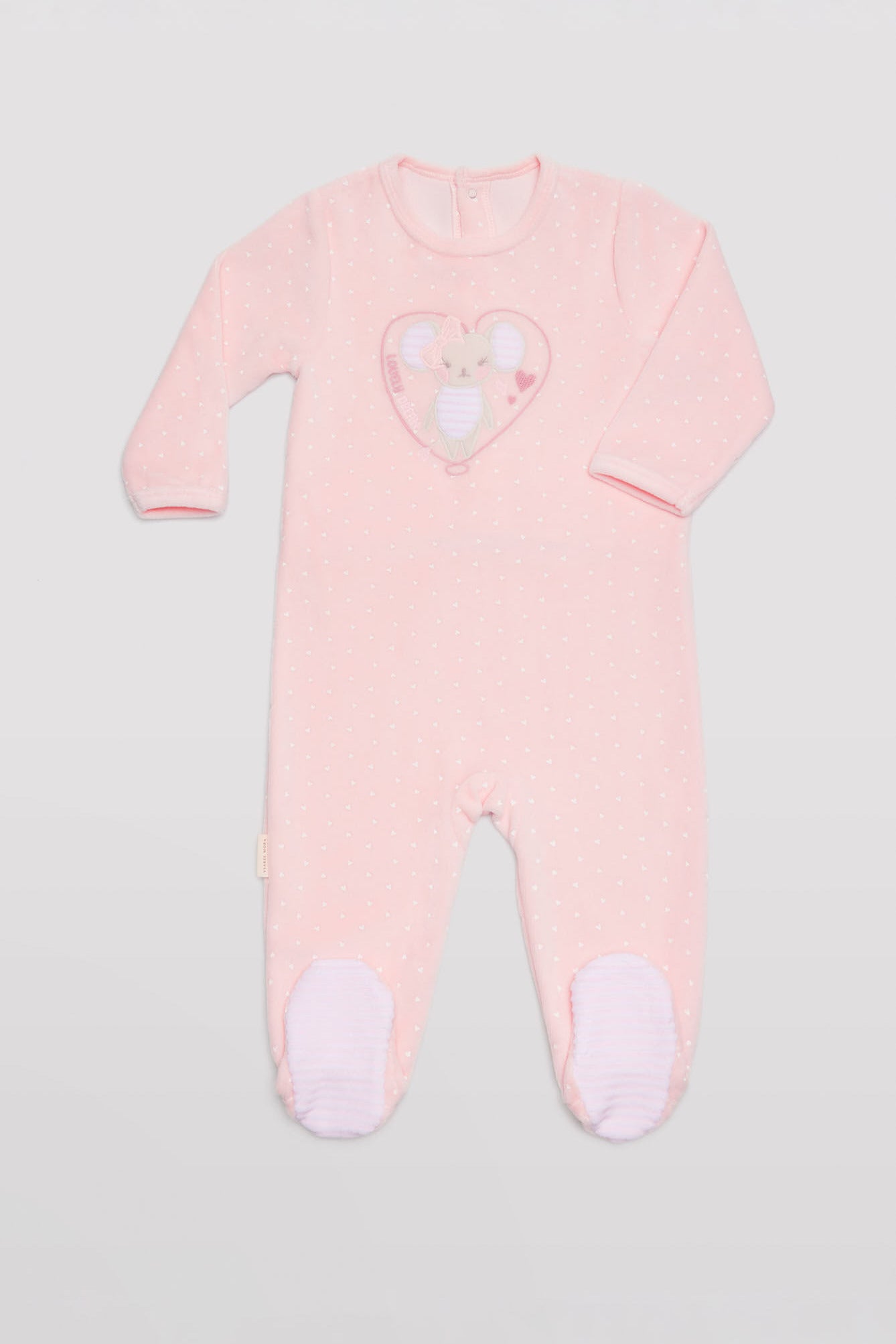 25370-1-pelele-bebe-manga-larga-ysabel-mora - Rosa