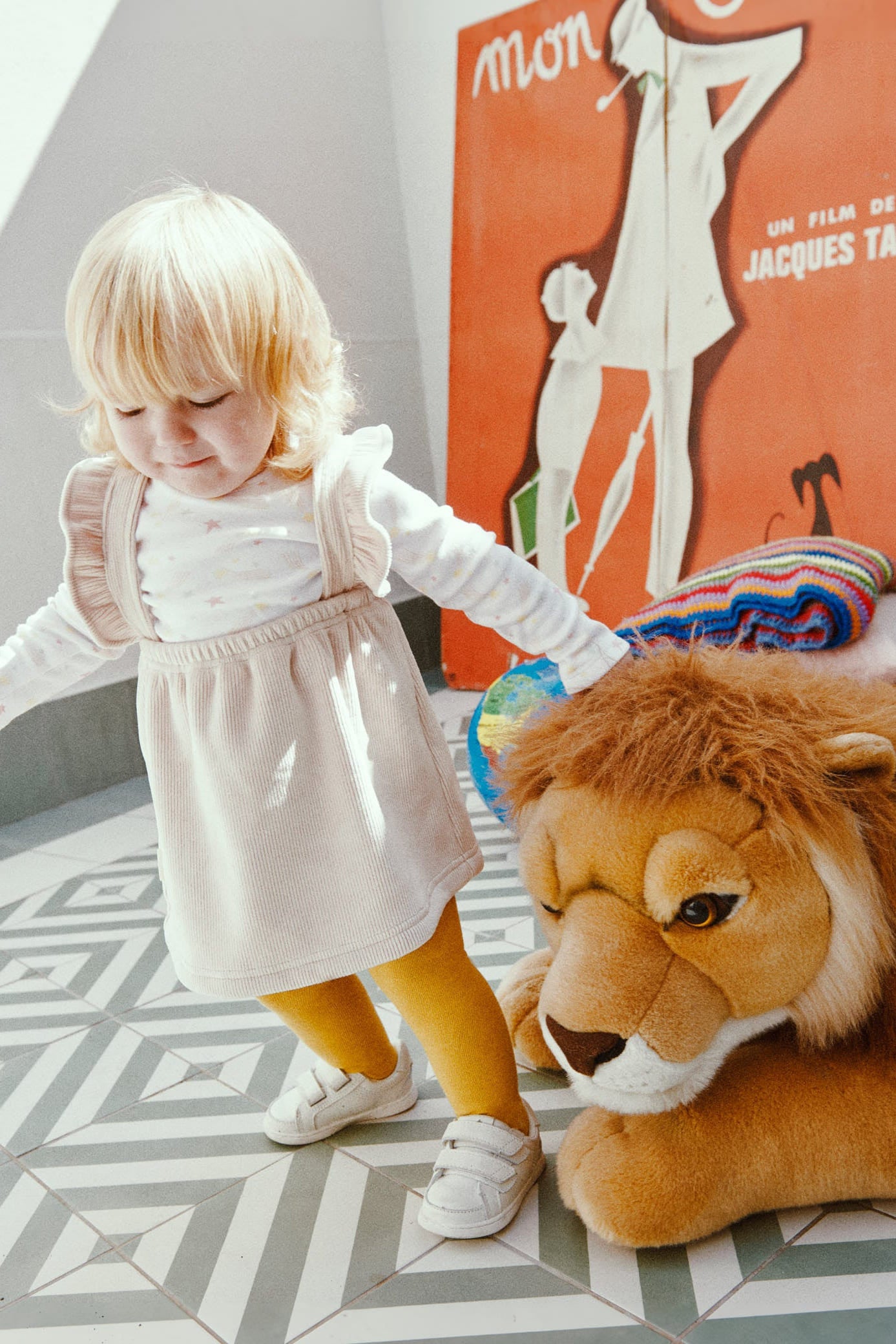 Ensemble bébé conte de fées : robe salopette et t-shirt à manches longues
