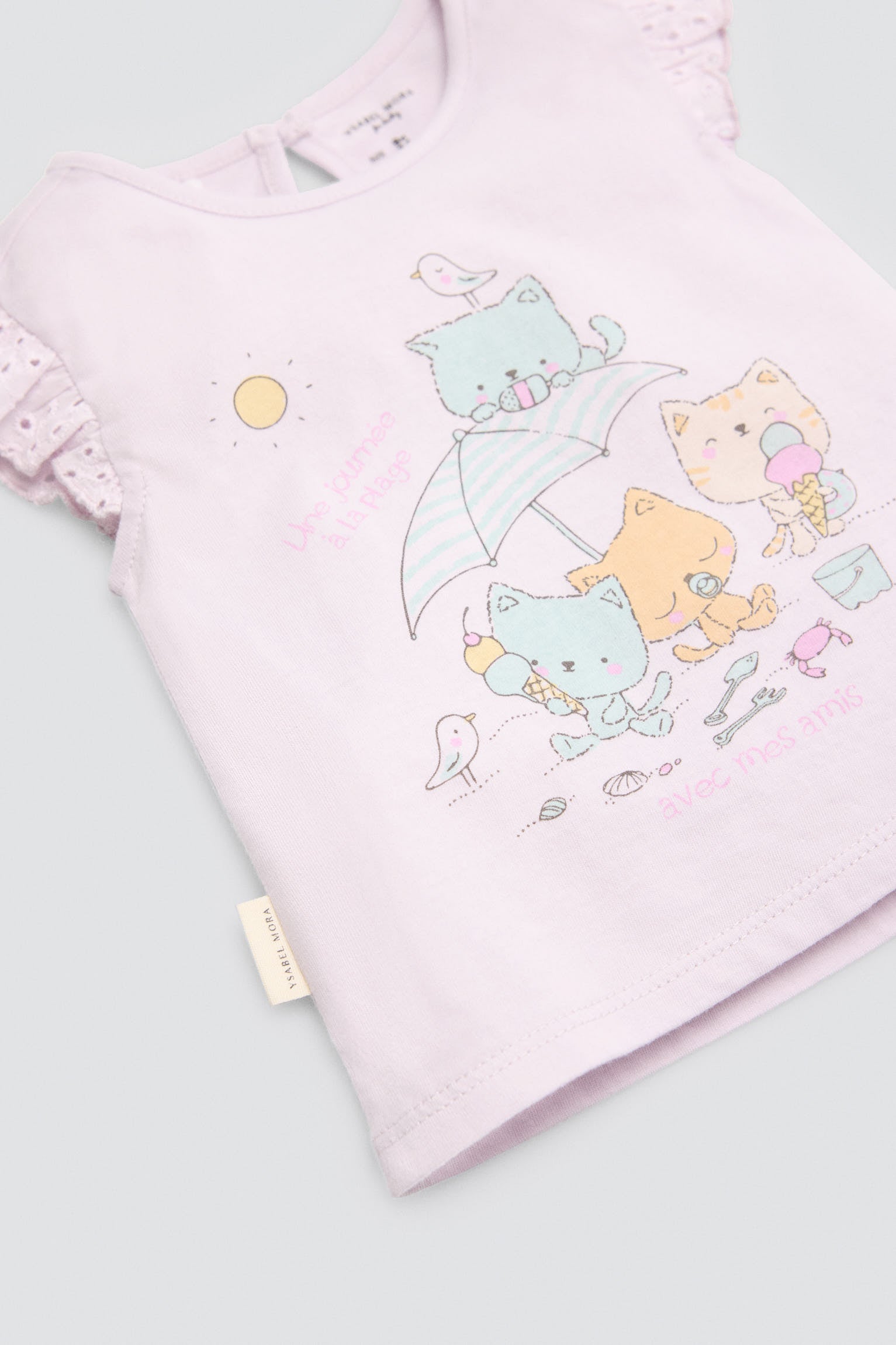 Conjunto bebé sin mangas estampado verano - Ysabel Mora