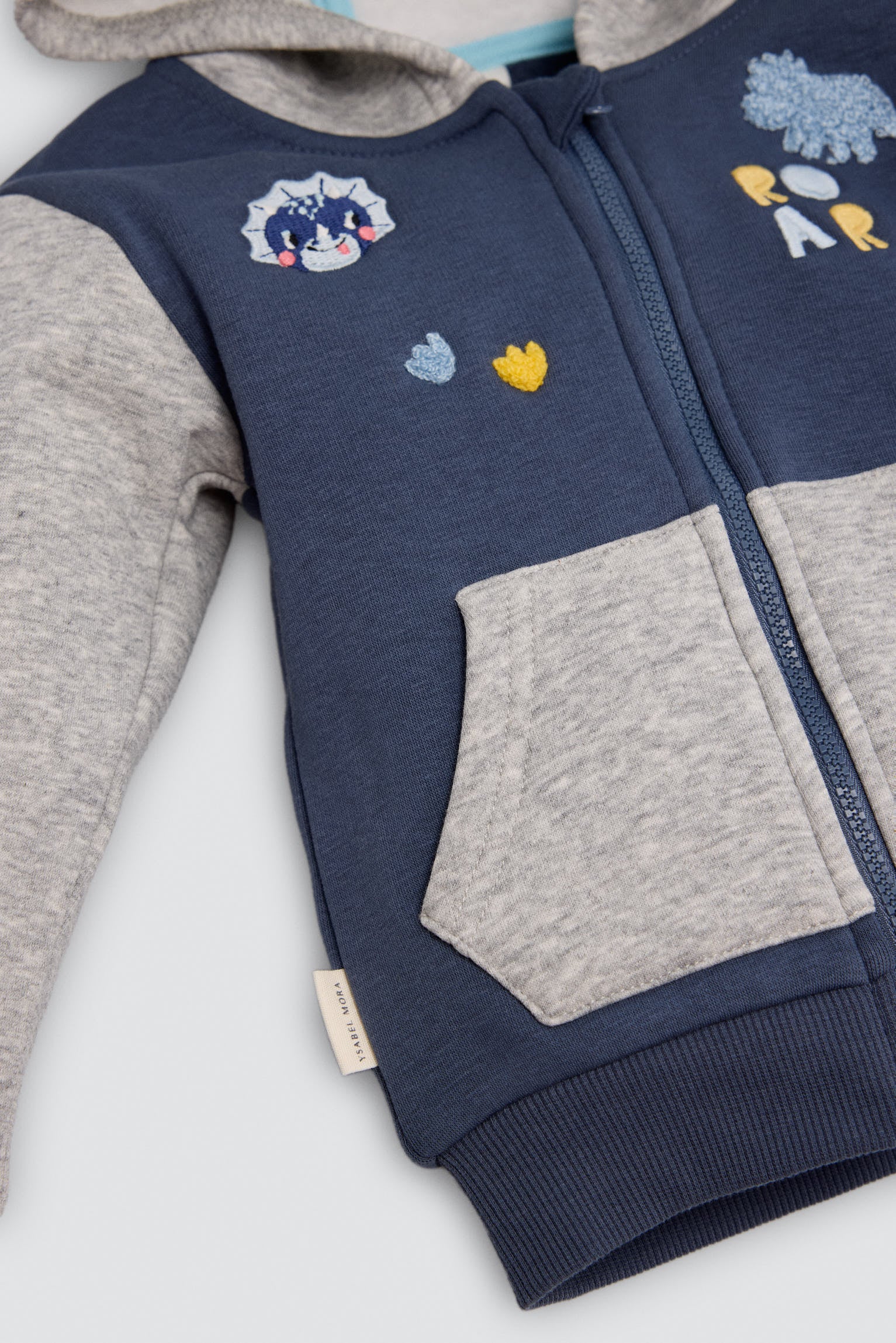 Conjunto chándal bebé cremallera dinosaurios - Ysabel Mora