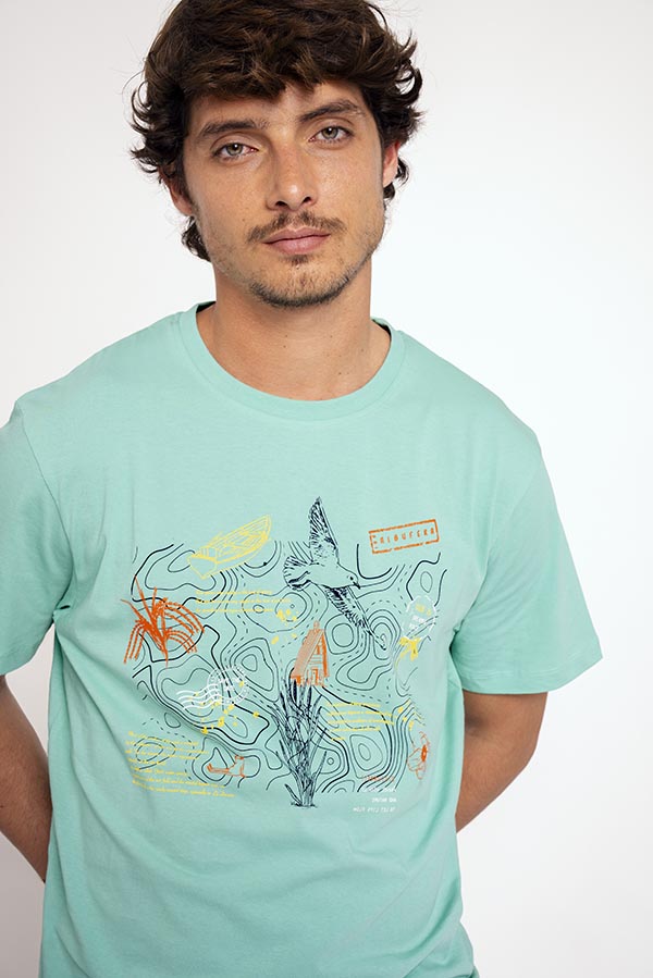 T-shirt graphique pyjama court en coton pour homme | MUYDEMI