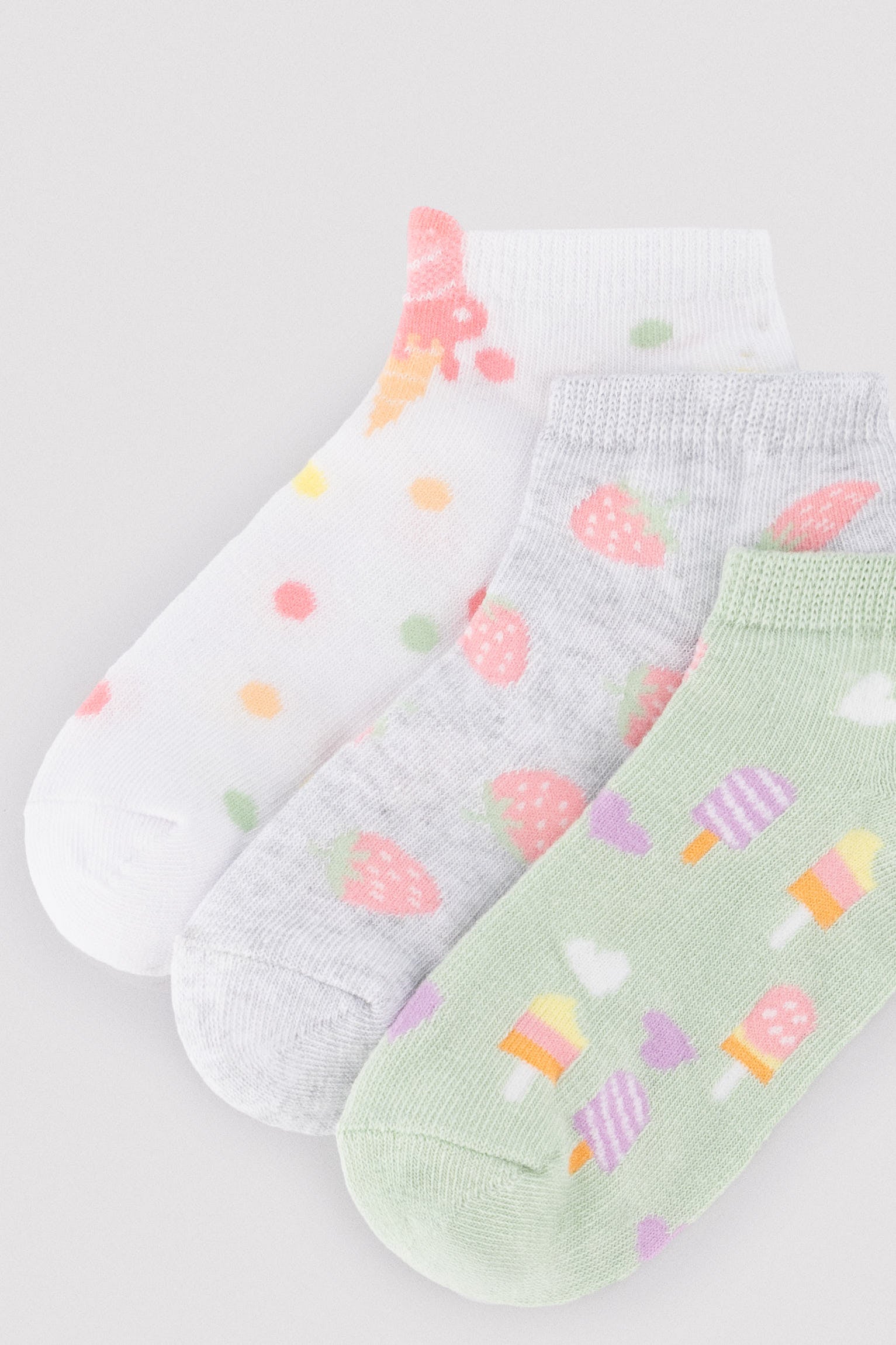Lot de 3 paires de chaussettes enfant à motif glace