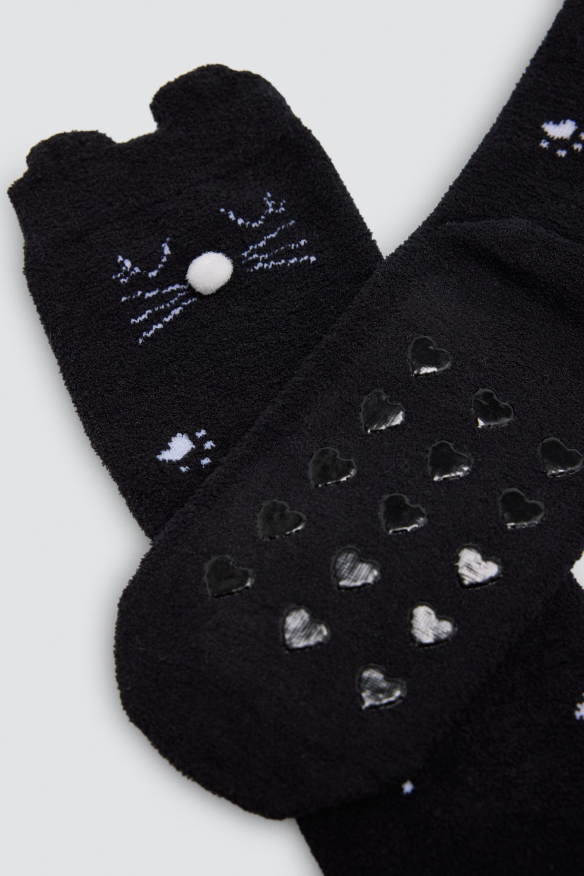 Lot de 3 chaussettes thermiques antidérapantes fille détails 3D visages animaux