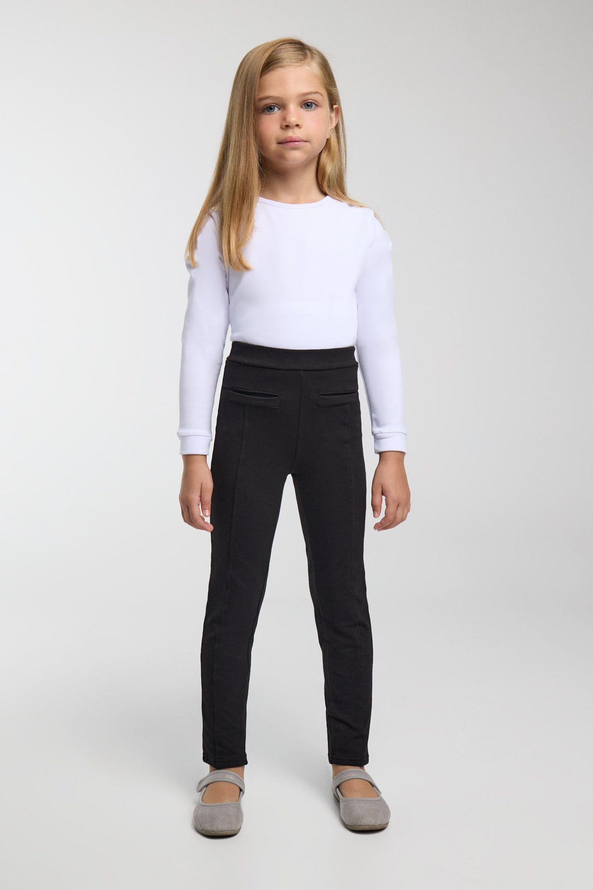 THERMIQUE Legging fille noir skinny molletonné