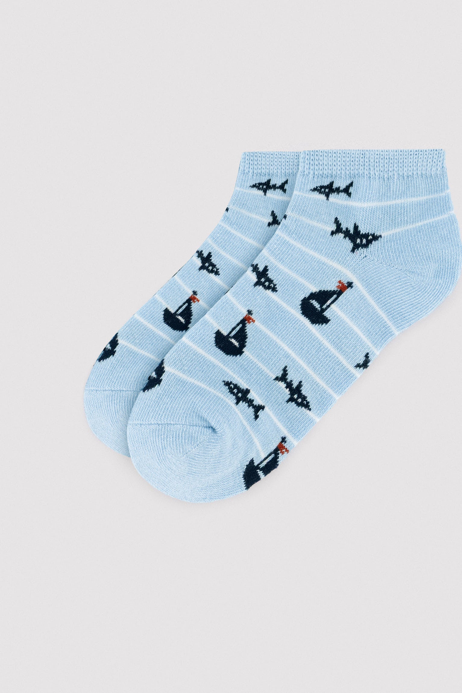 Pack 3 calcetines tobilleros infantiles estampados Learn to sure - Ysabel Mora